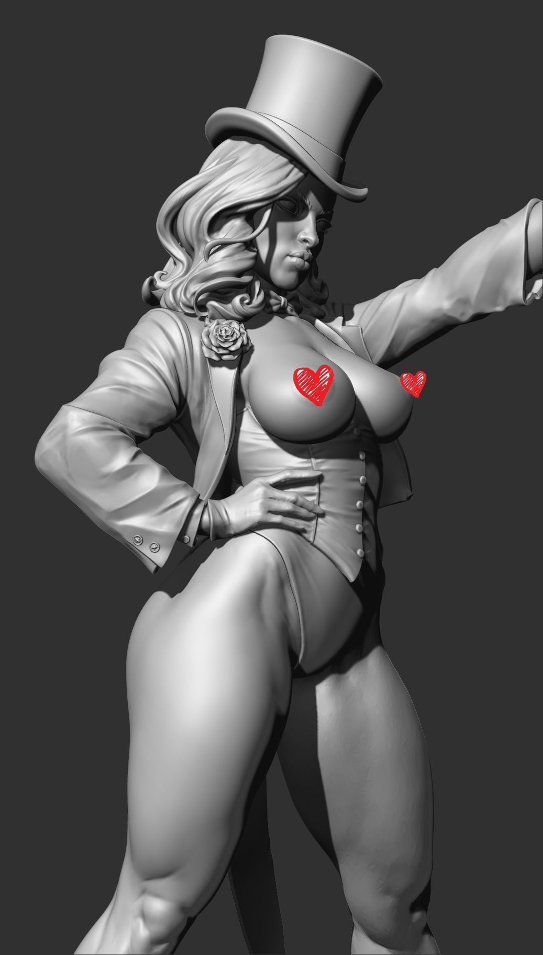 Zatanna with NSFW 3D print model_27