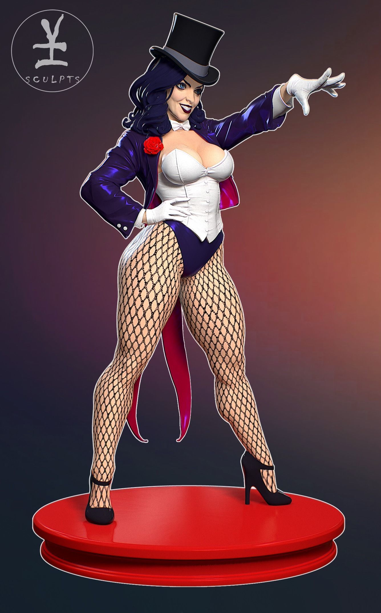 Zatanna with NSFW 3D print model_9