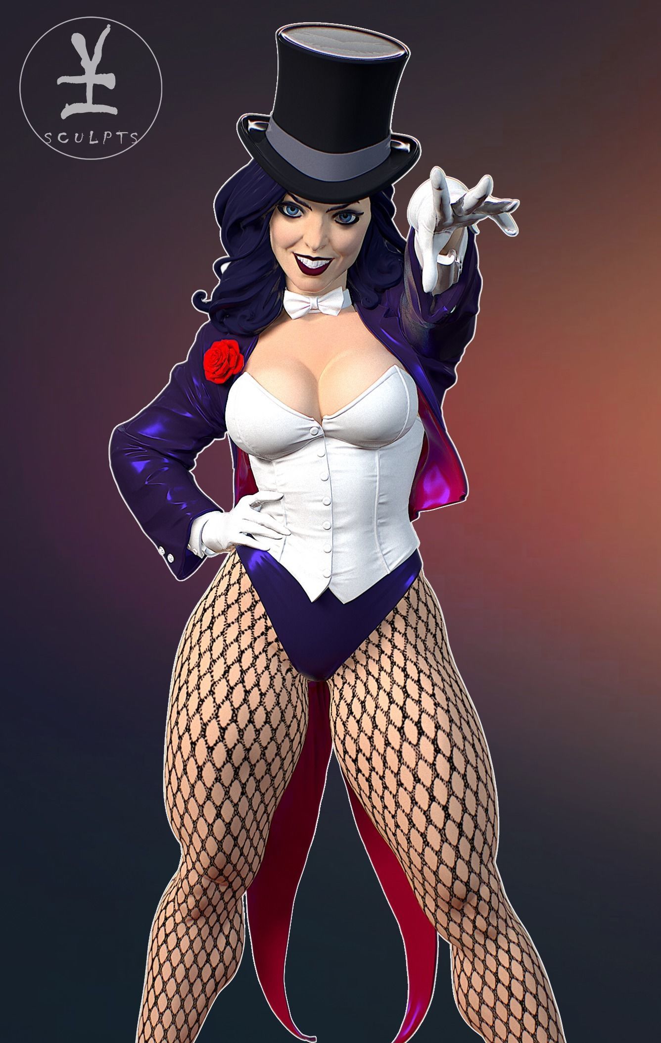 Zatanna with NSFW 3D print model_8