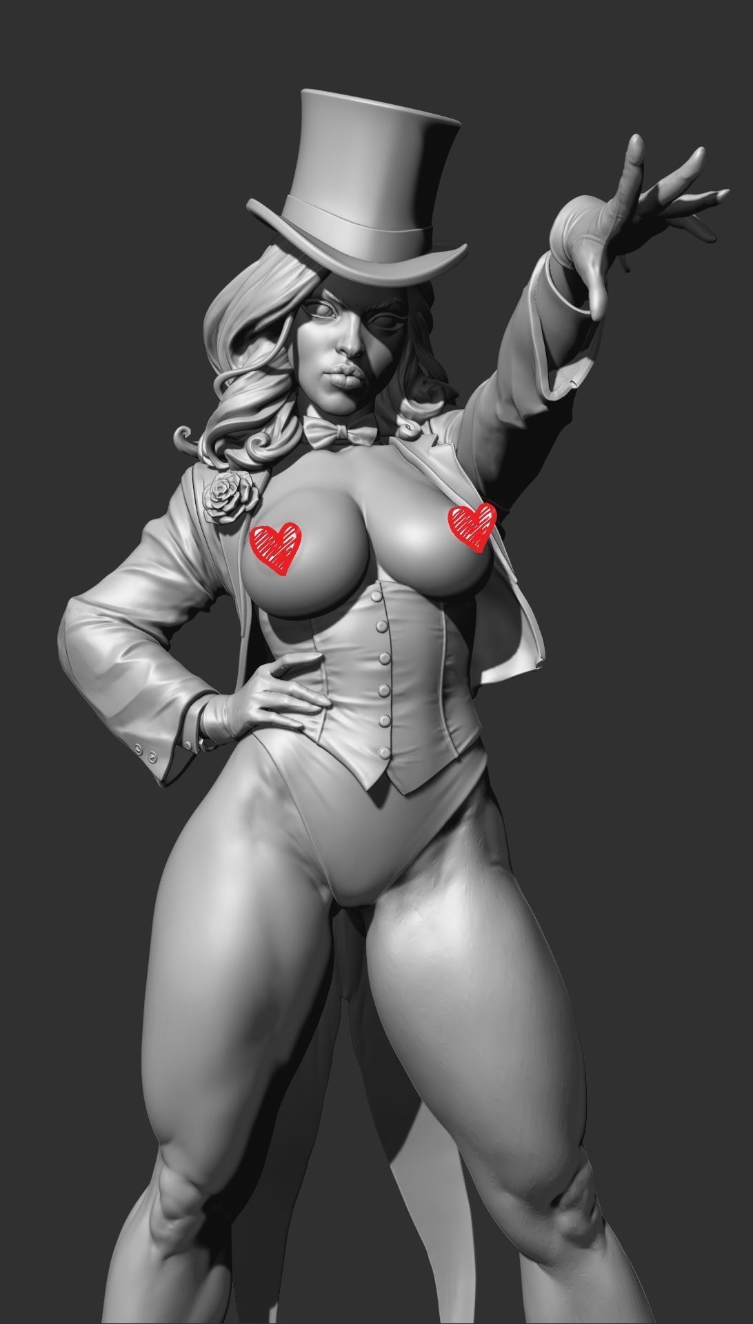 Zatanna with NSFW 3D print model_26