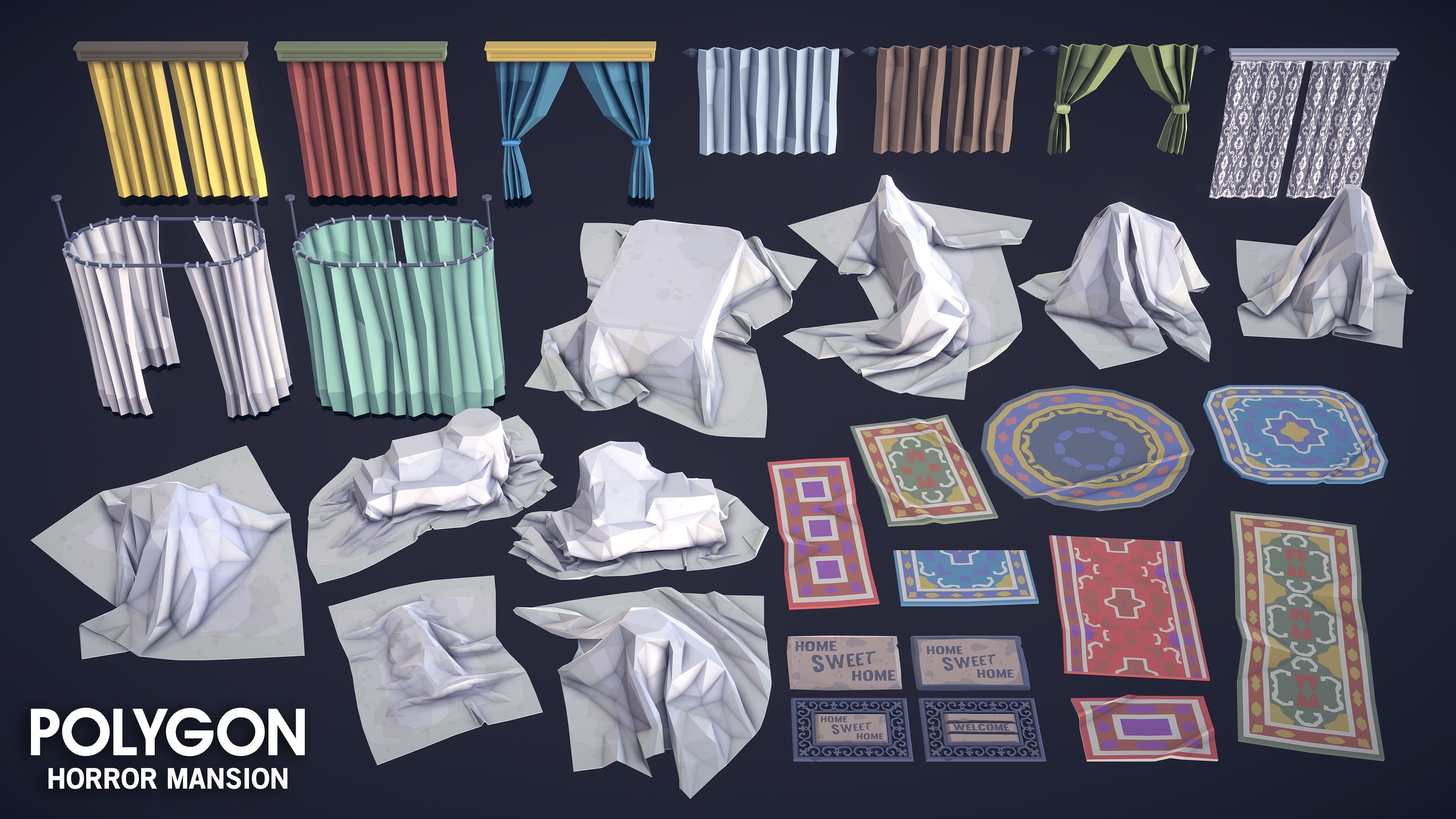 POLYGON - Horror Mansion Low-poly 3D model_20