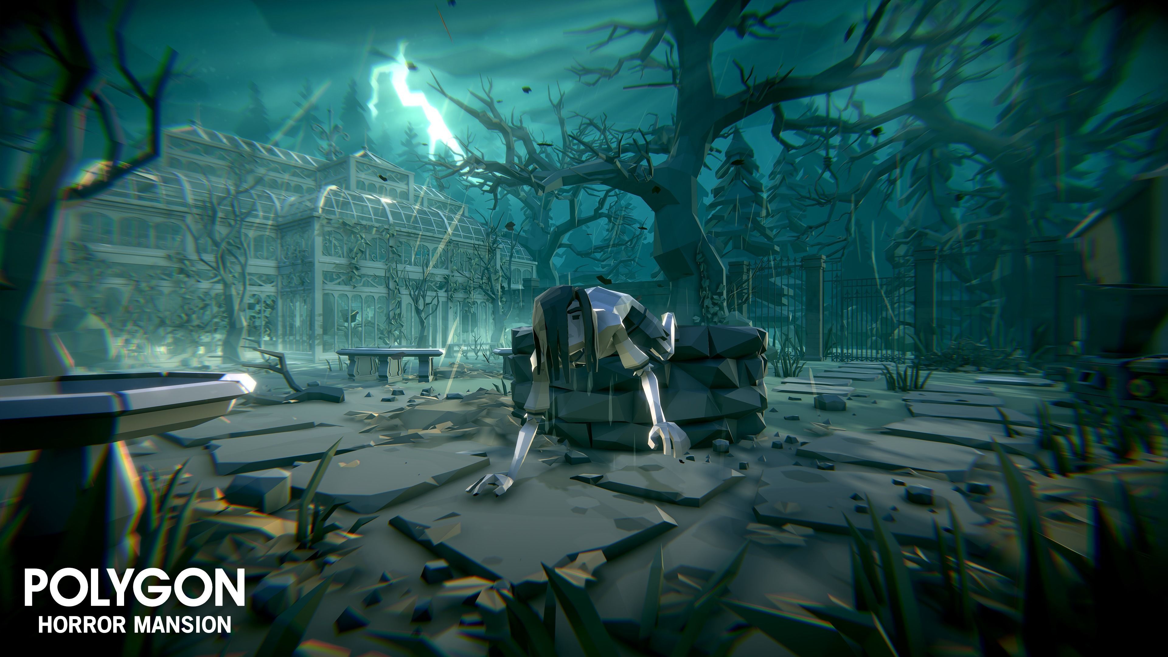 POLYGON - Horror Mansion Low-poly 3D model_16