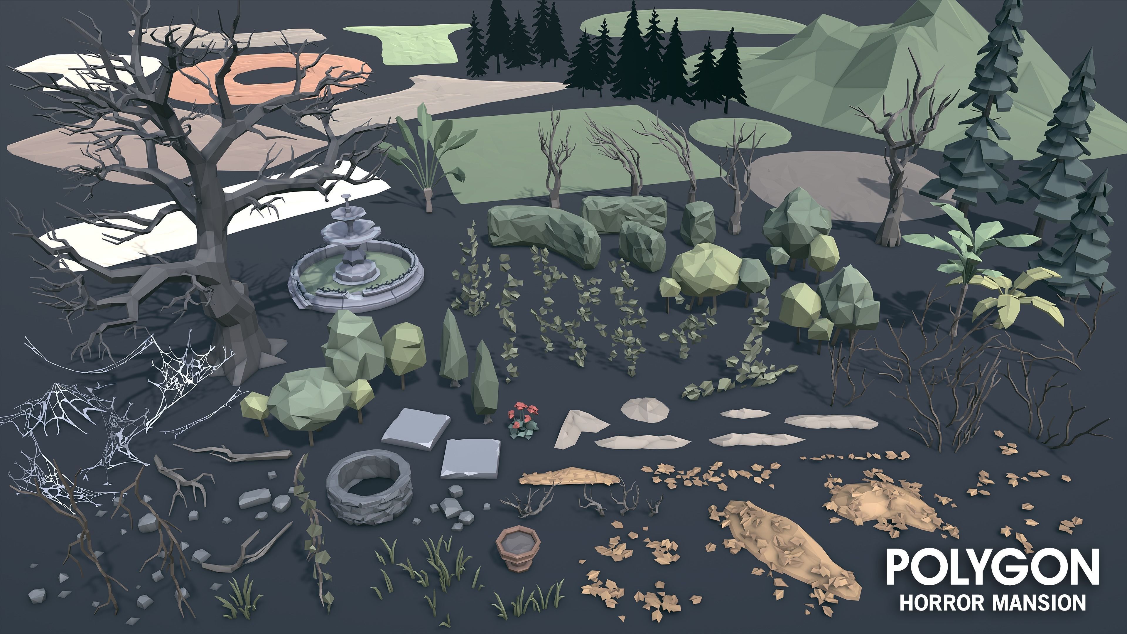 POLYGON - Horror Mansion Low-poly 3D model_26
