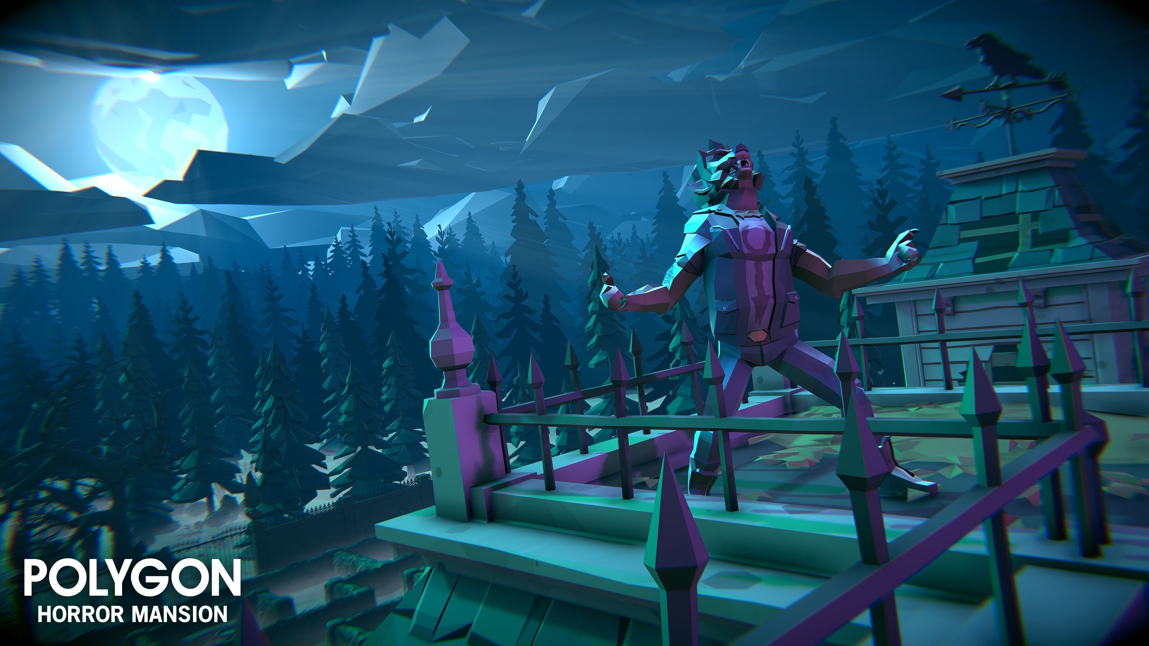 POLYGON - Horror Mansion Low-poly 3D model_5