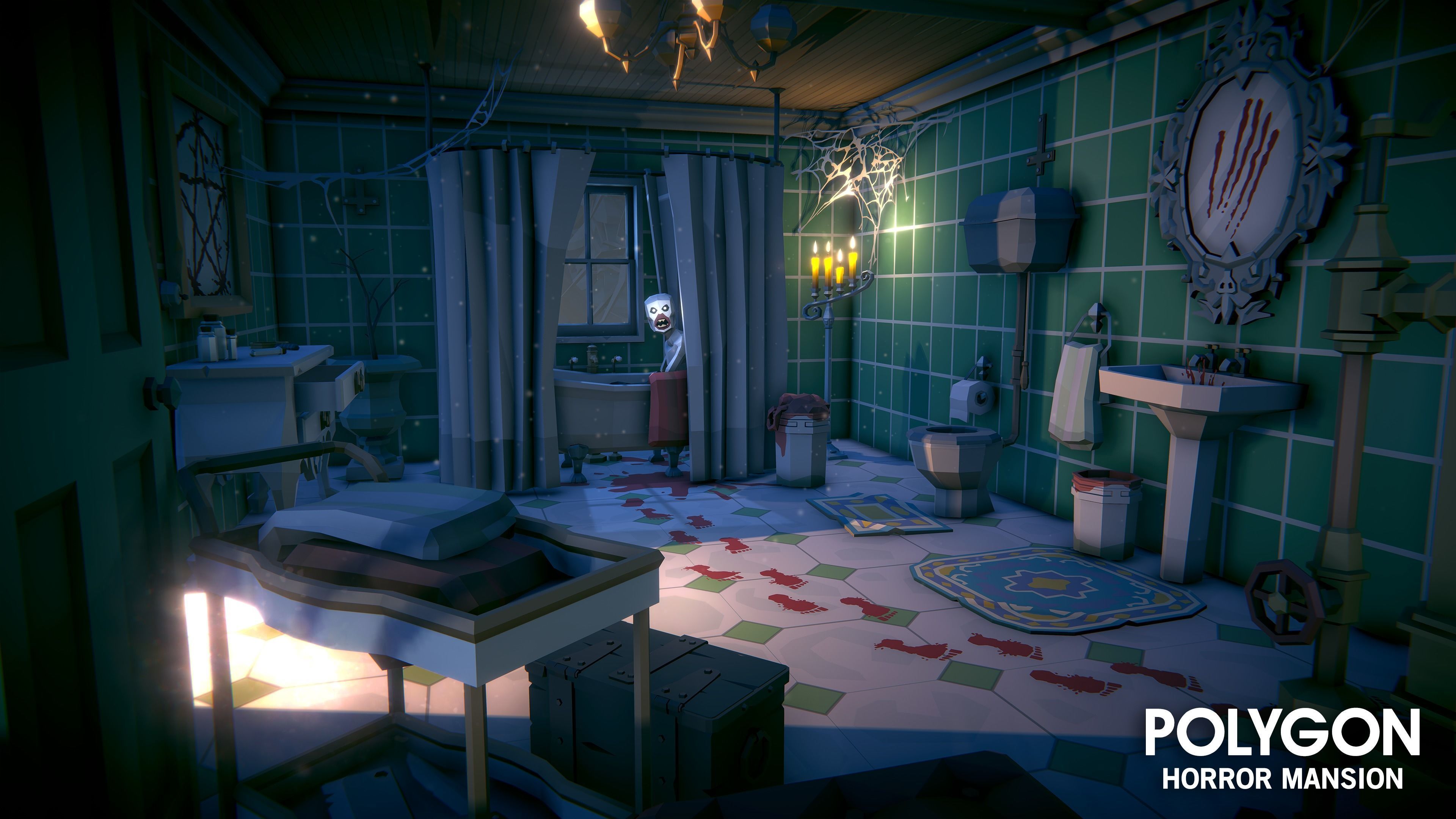 POLYGON - Horror Mansion Low-poly 3D model_14