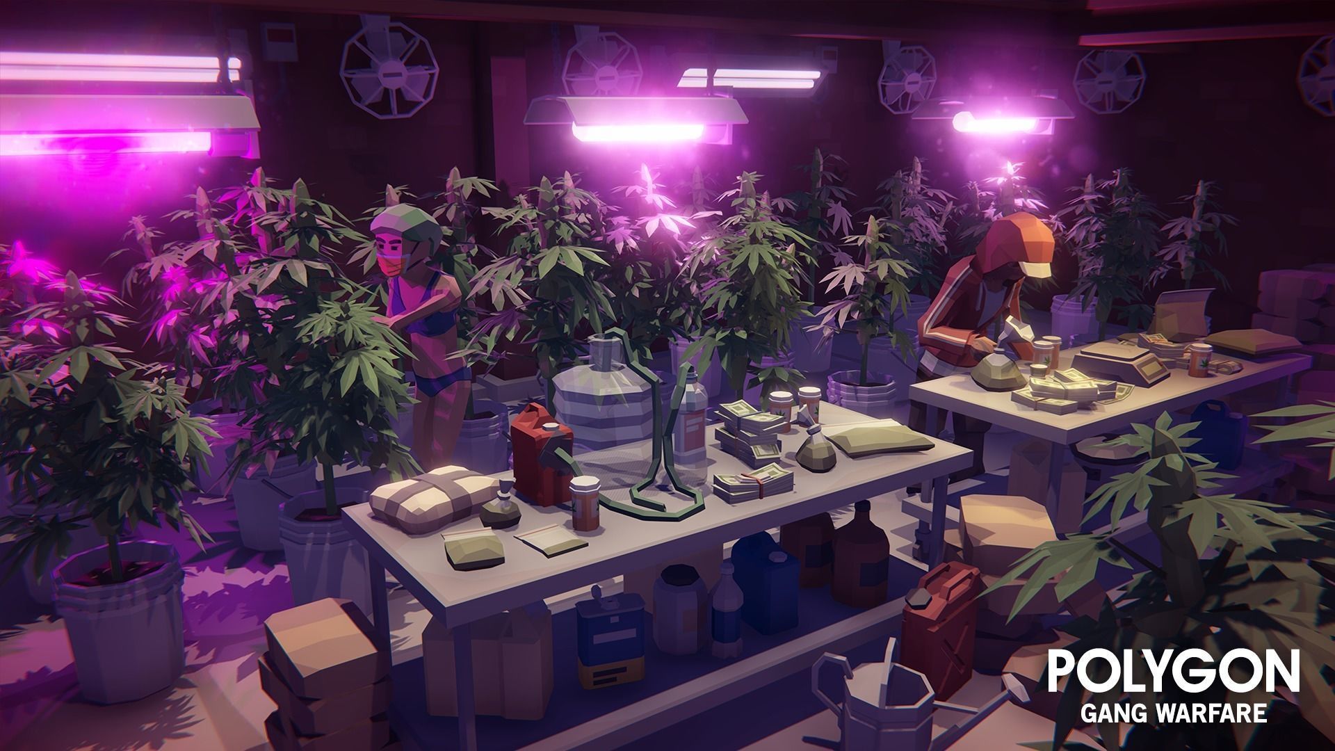 POLYGON - Gang Warfare Low-poly 3D model_5