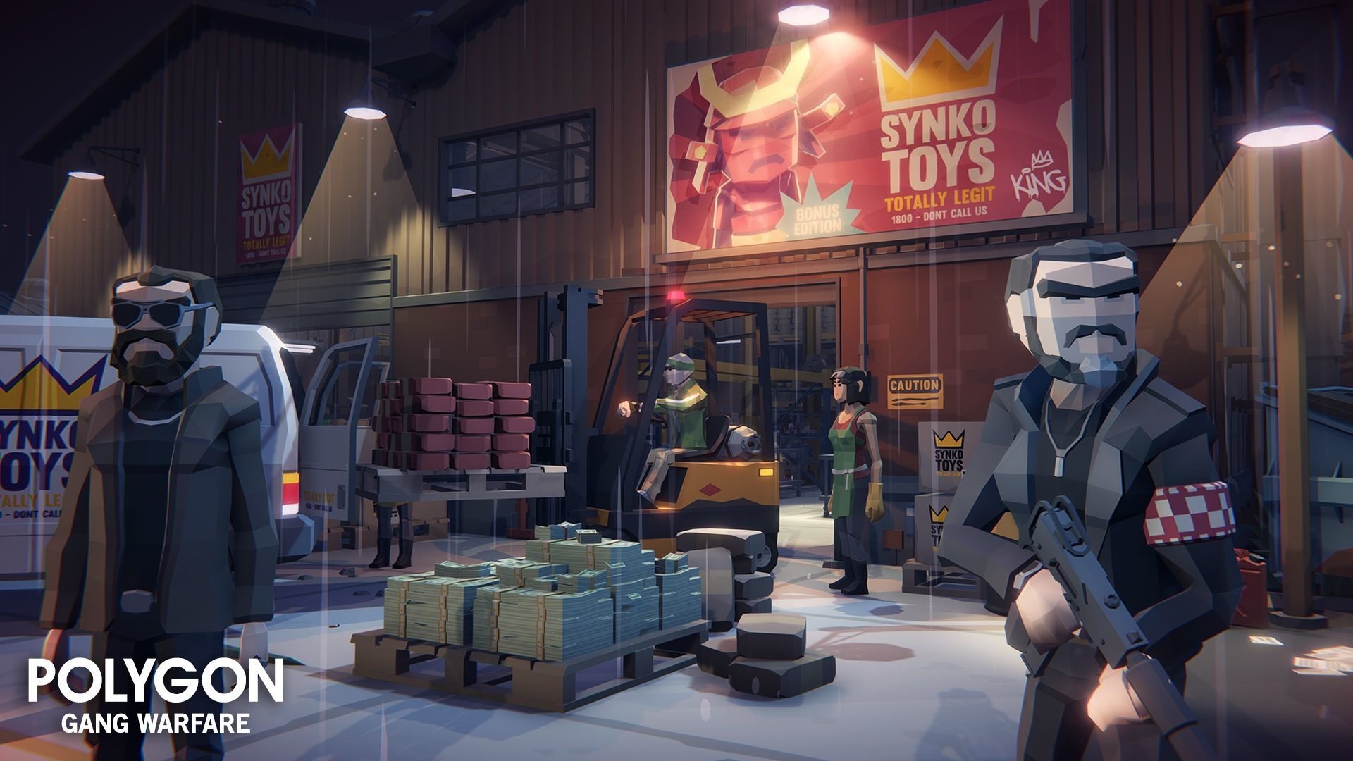 POLYGON - Gang Warfare Low-poly 3D model_10