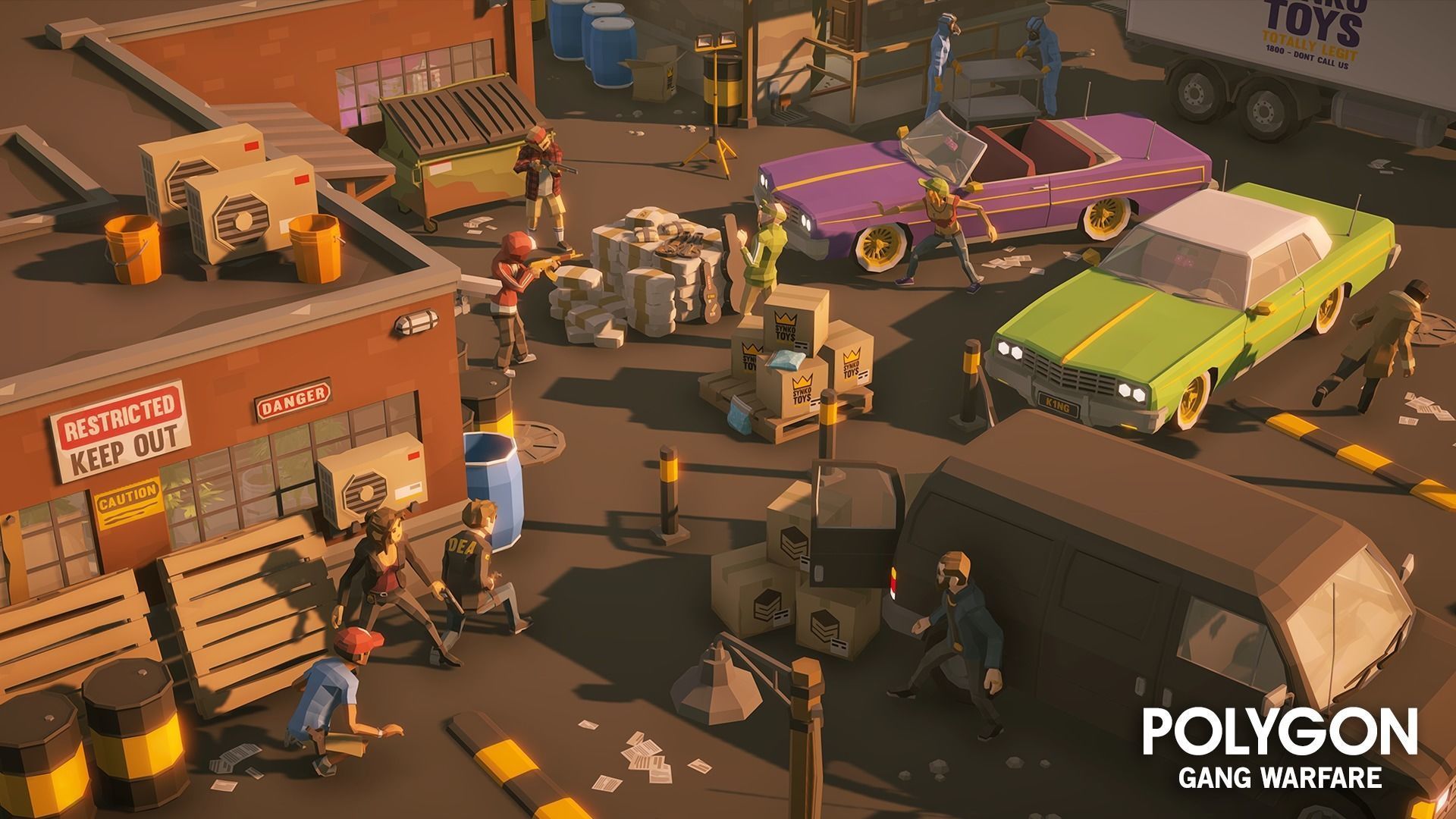 POLYGON - Gang Warfare Low-poly 3D model_1