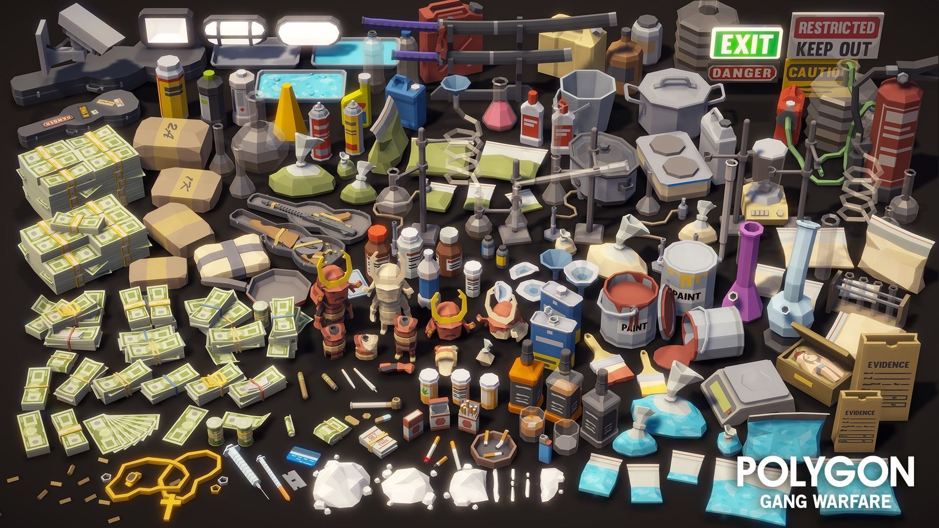 POLYGON - Gang Warfare Low-poly 3D model_18