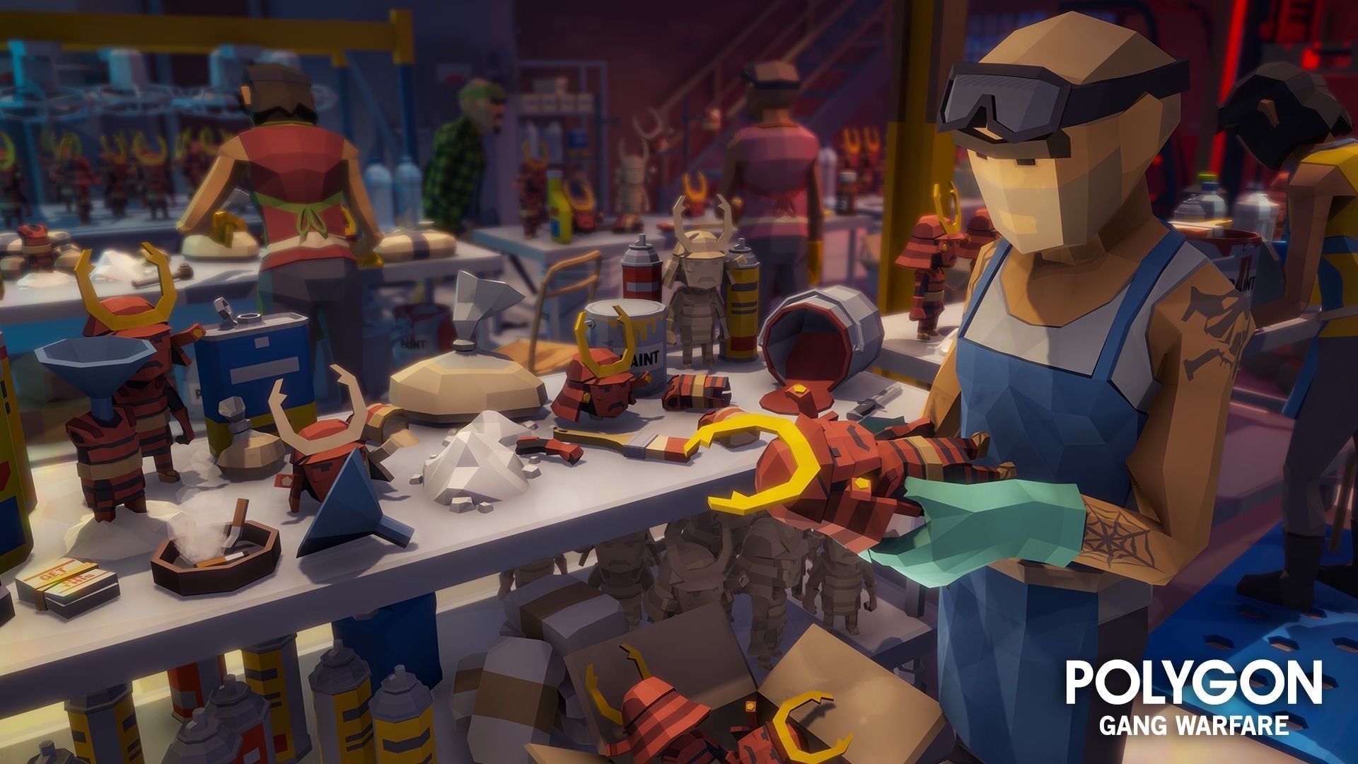 POLYGON - Gang Warfare Low-poly 3D model_3