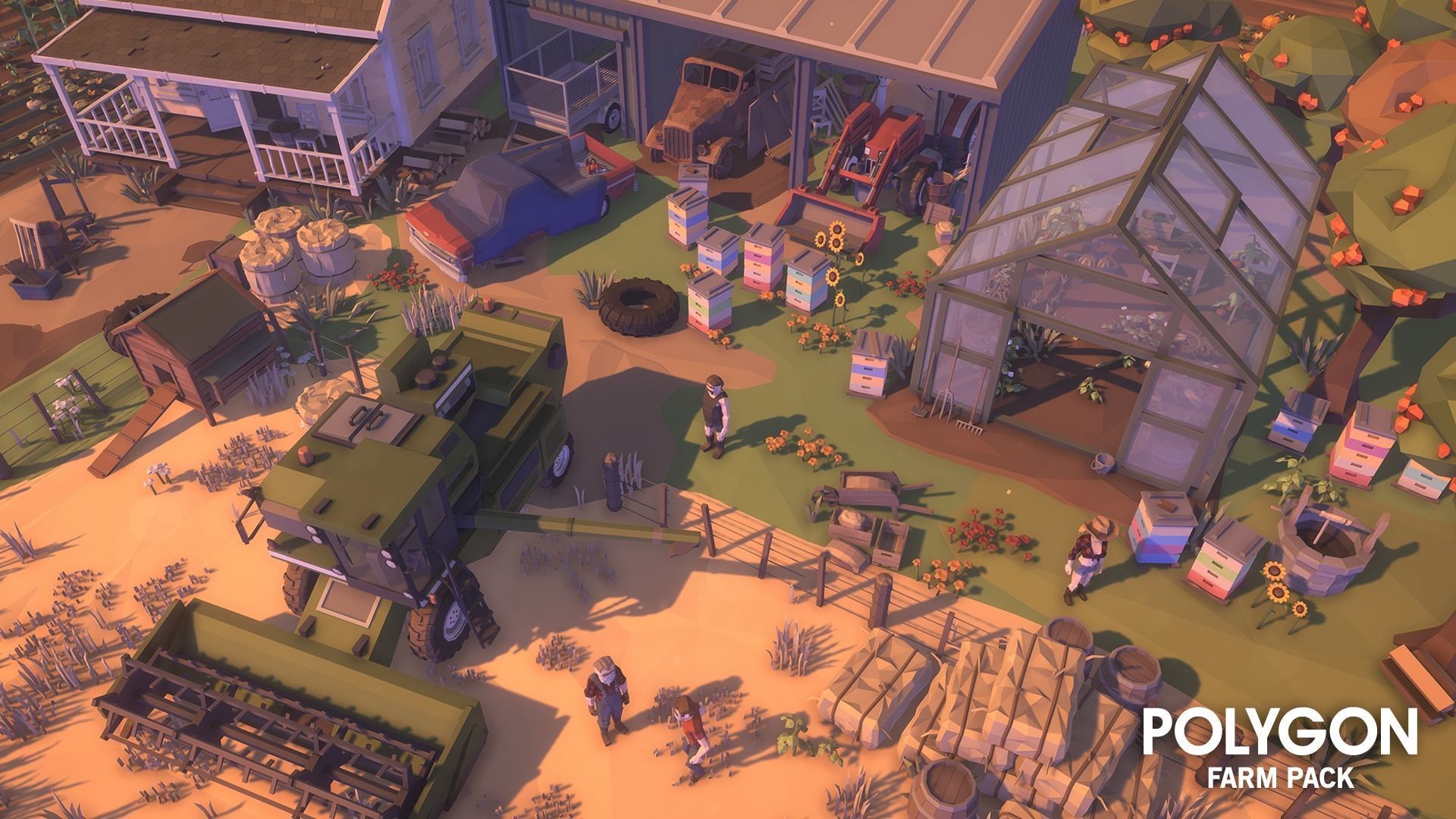 POLYGON - Farm Low-poly 3D model_12