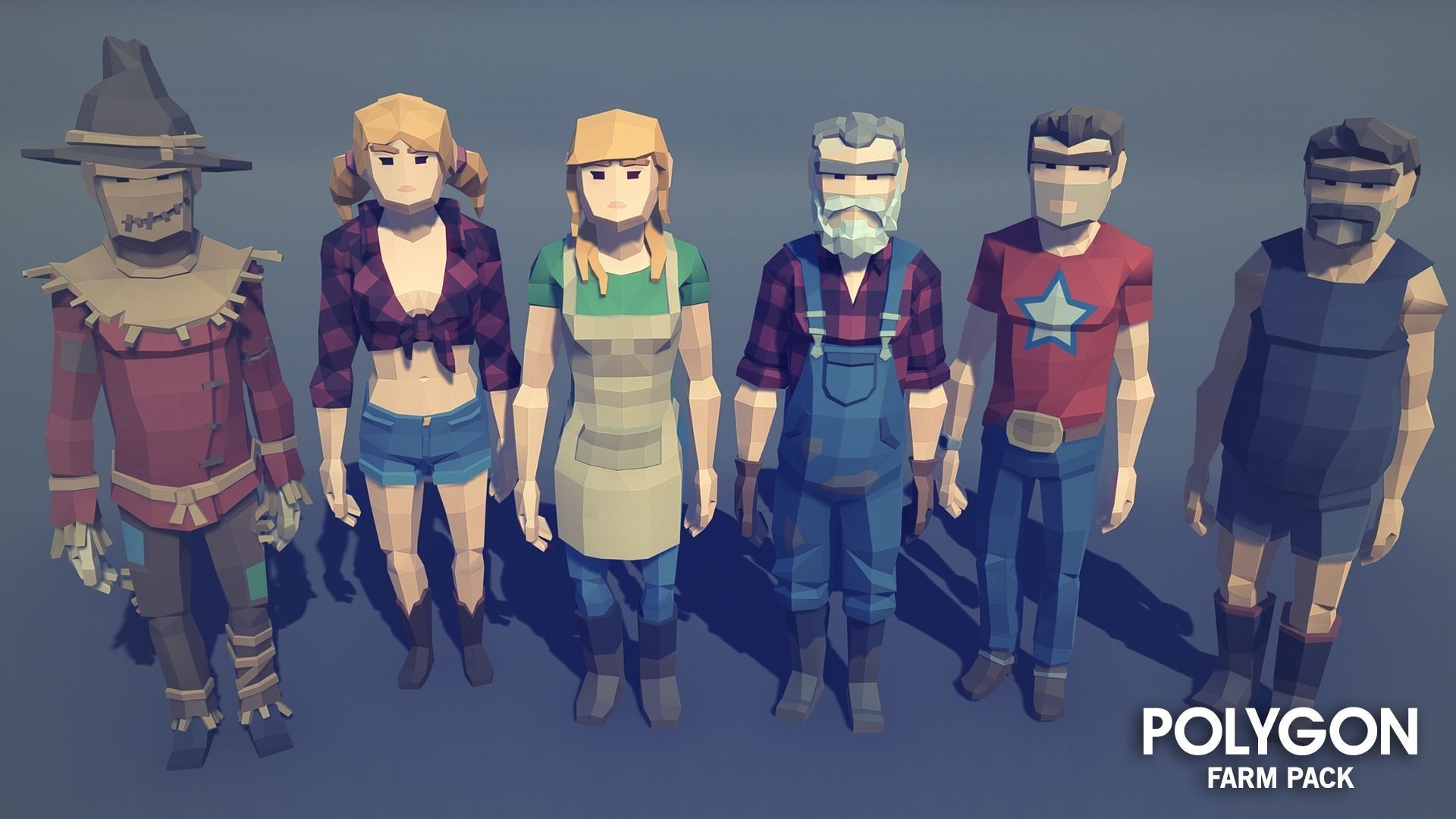 POLYGON - Farm Low-poly 3D model_10