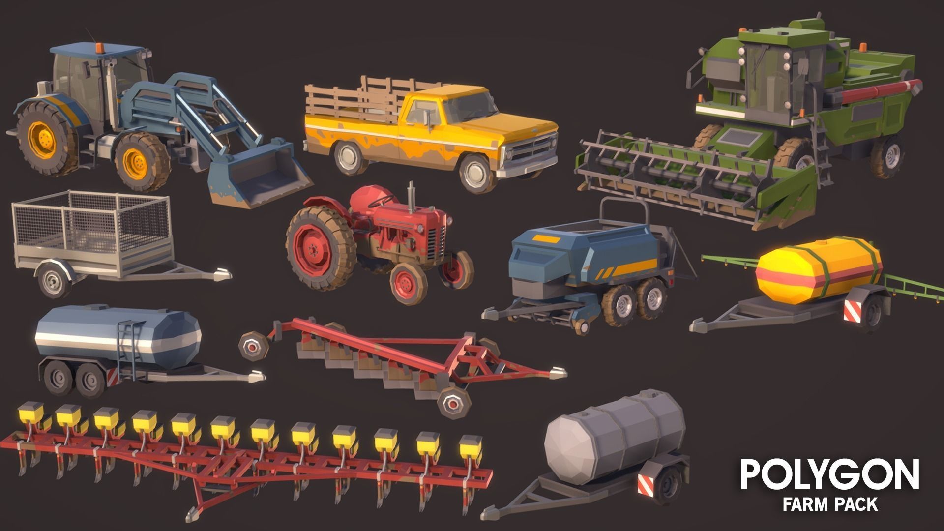 POLYGON - Farm Low-poly 3D model_13