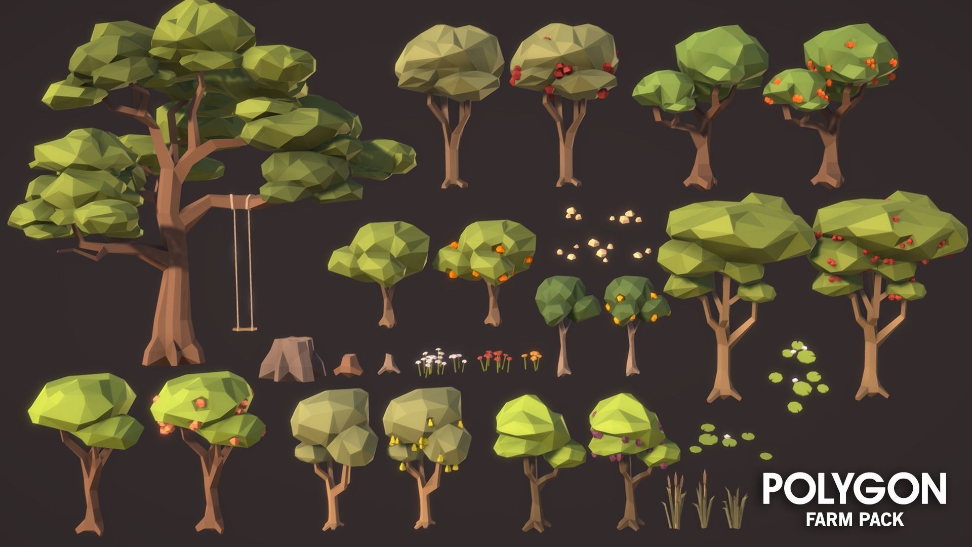 POLYGON - Farm Low-poly 3D model_17
