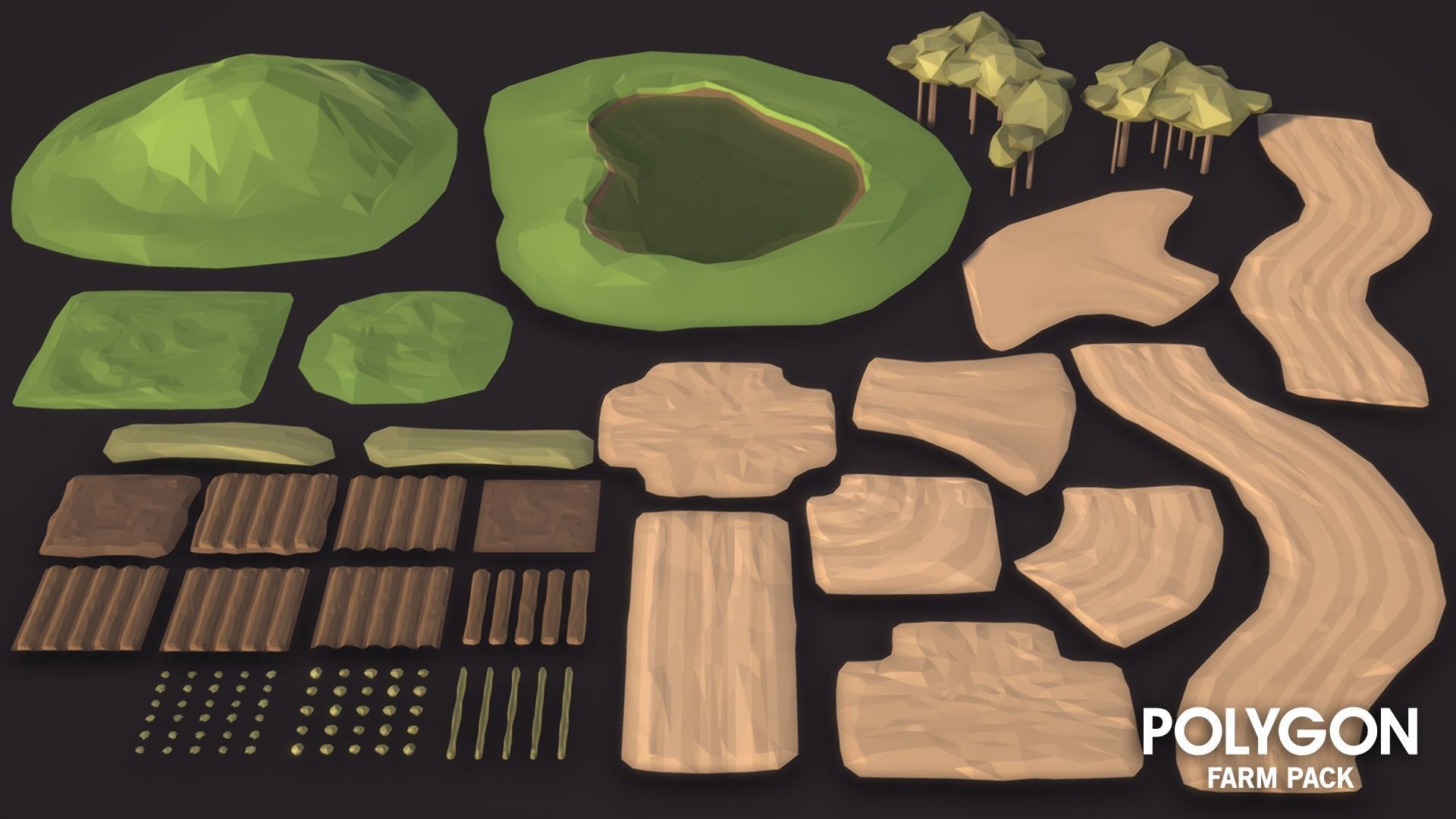 POLYGON - Farm Low-poly 3D model_18