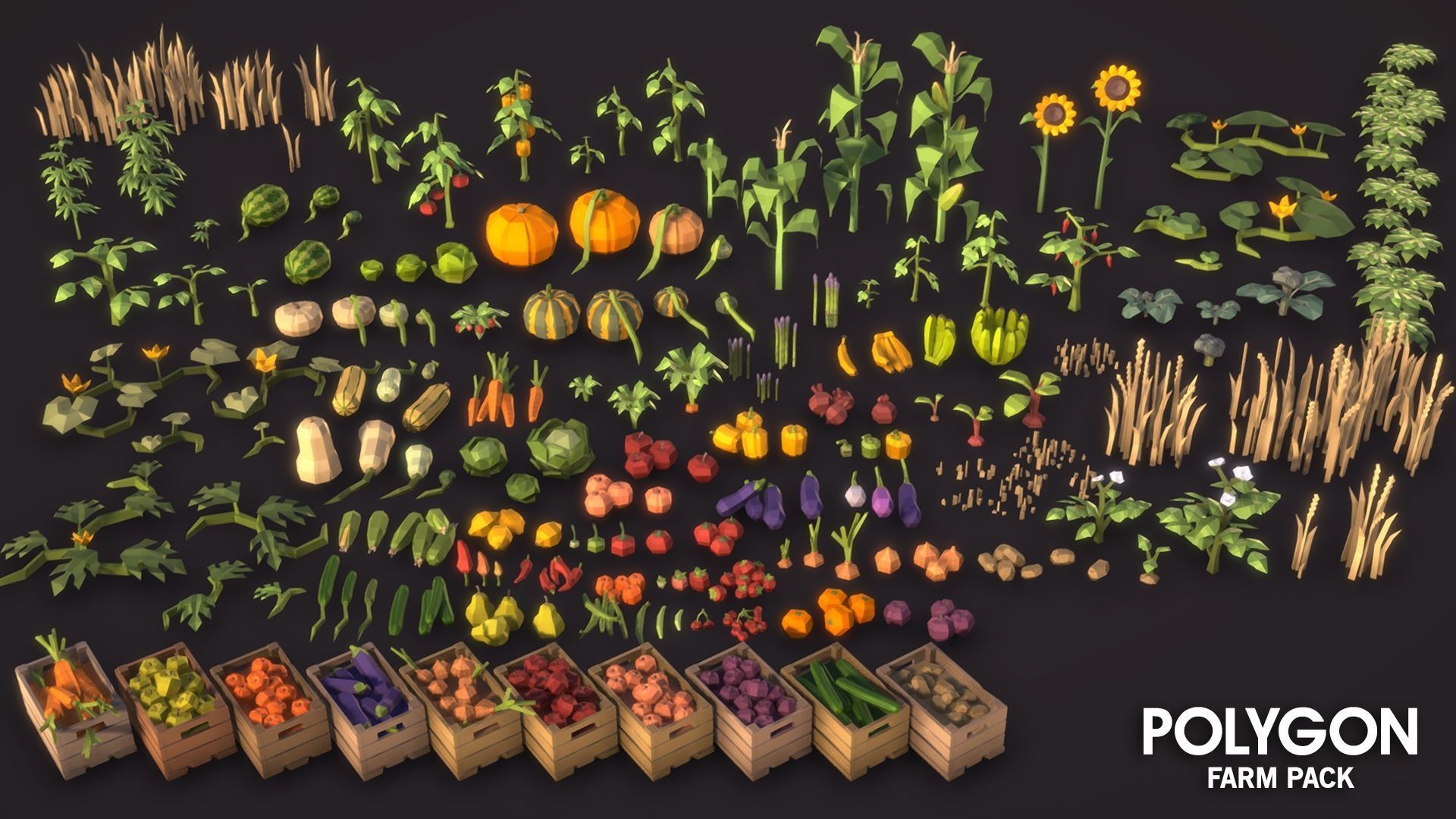 POLYGON - Farm Low-poly 3D model_16