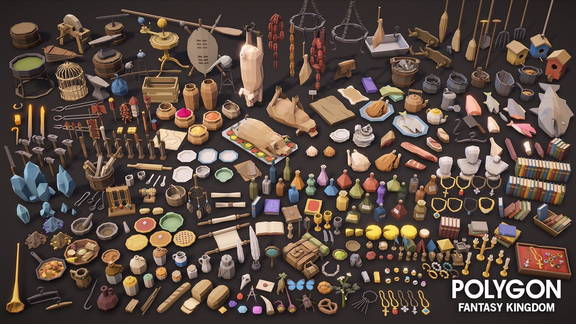 POLYGON - Fantasy Kingdom Low-poly 3D model_34