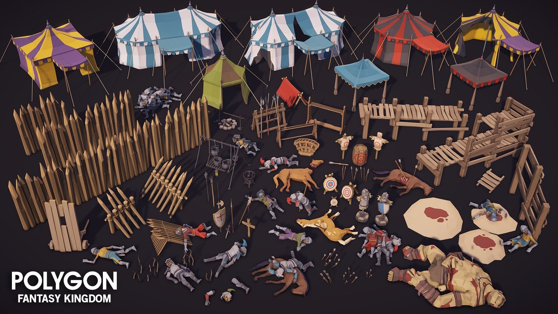 POLYGON - Fantasy Kingdom Low-poly 3D model_38