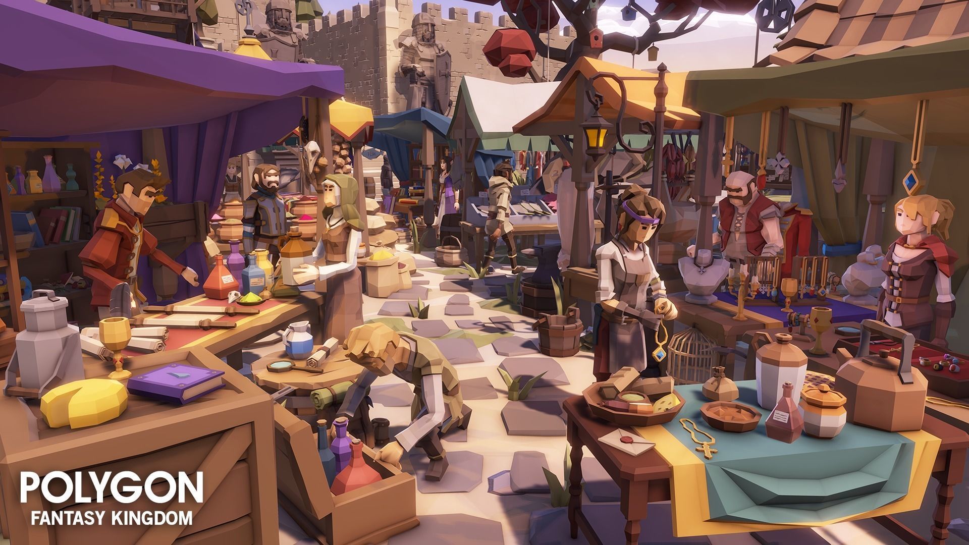 POLYGON - Fantasy Kingdom Low-poly 3D model_9