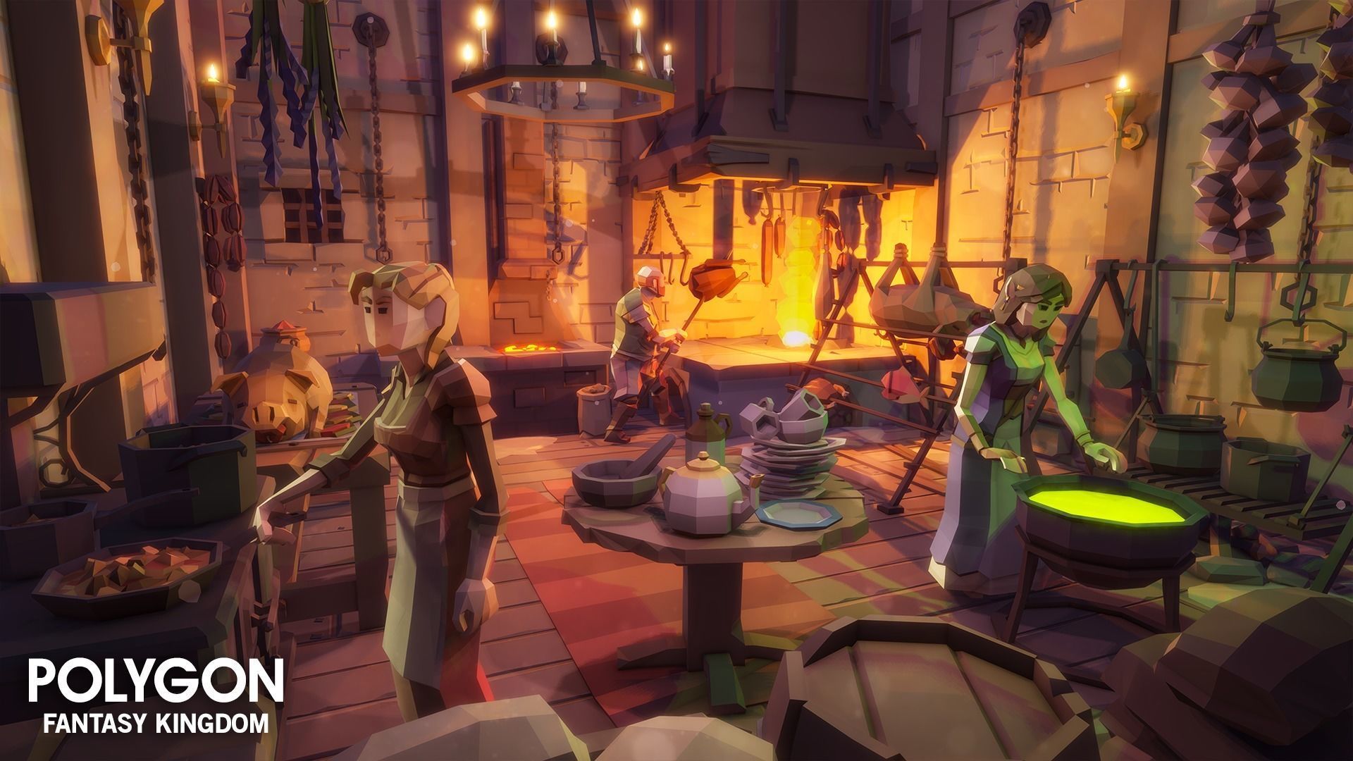 POLYGON - Fantasy Kingdom Low-poly 3D model_15