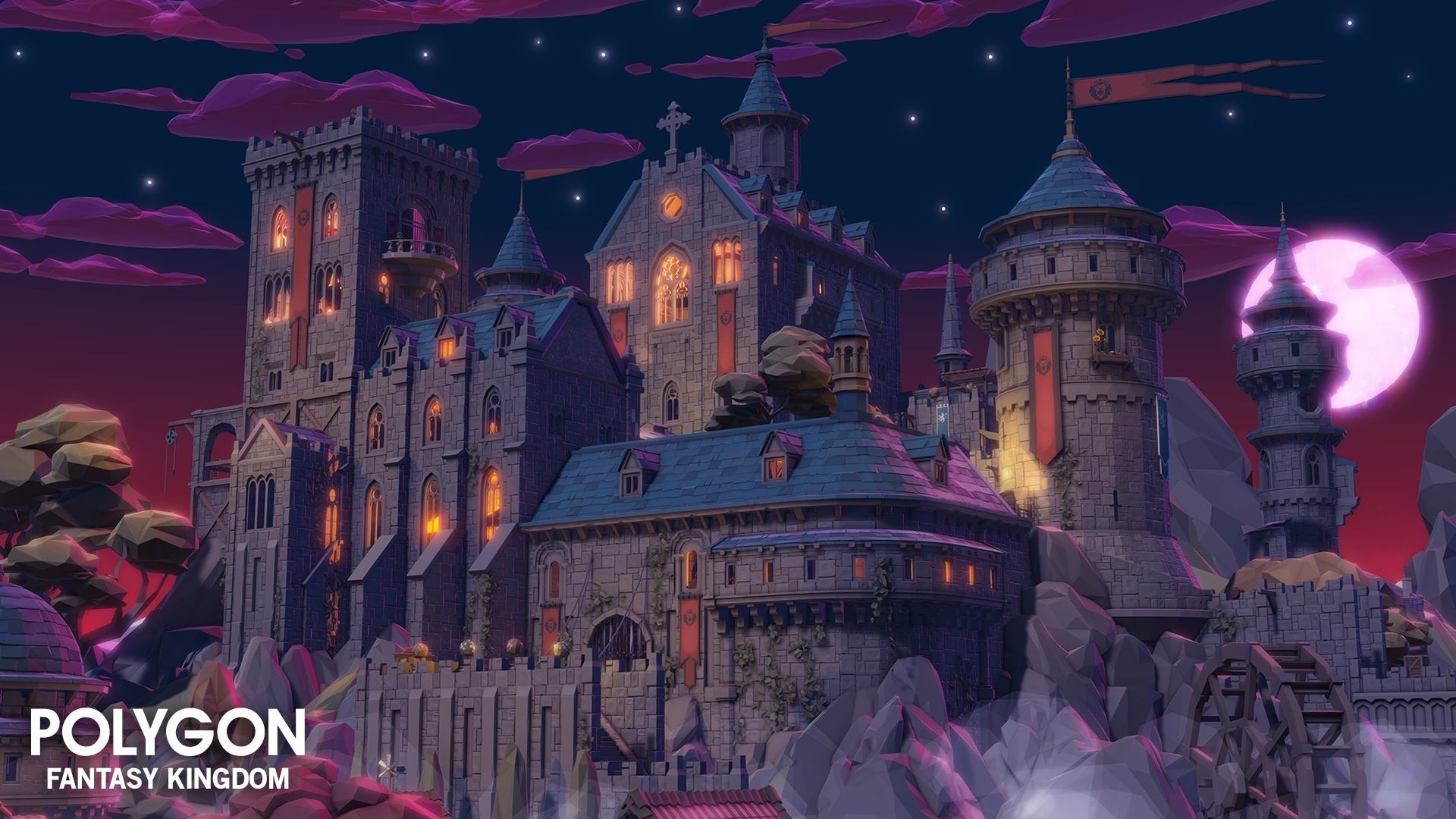 POLYGON - Fantasy Kingdom Low-poly 3D model_13