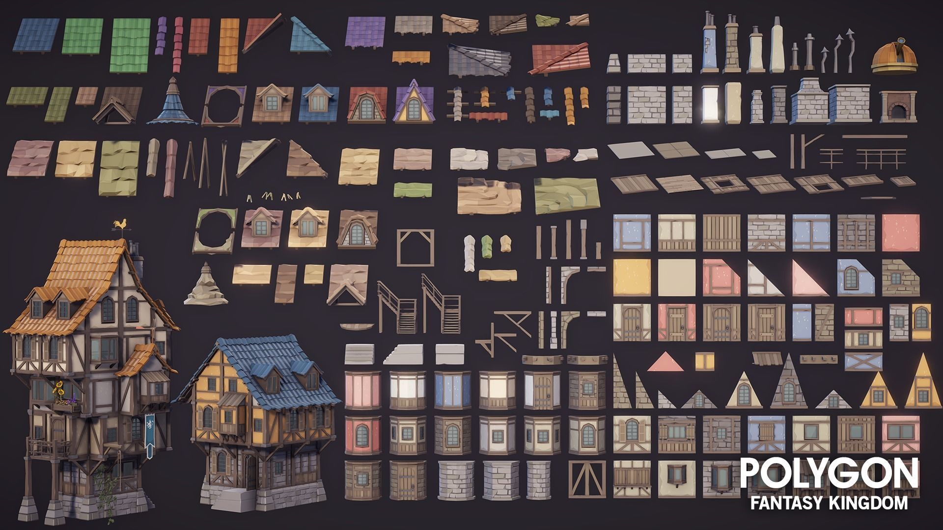 POLYGON - Fantasy Kingdom Low-poly 3D model_27