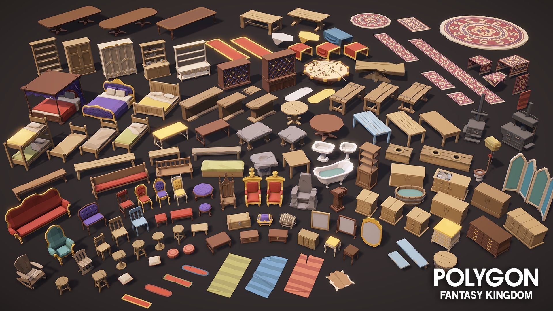 POLYGON - Fantasy Kingdom Low-poly 3D model_29