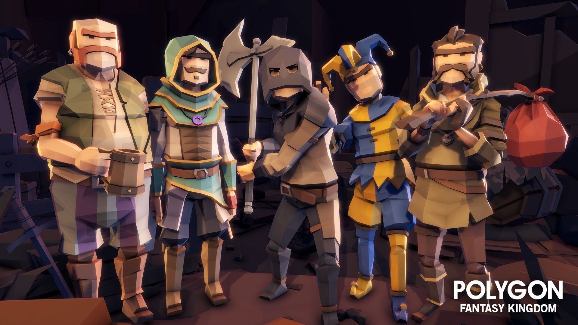 POLYGON - Fantasy Kingdom Low-poly 3D model_22