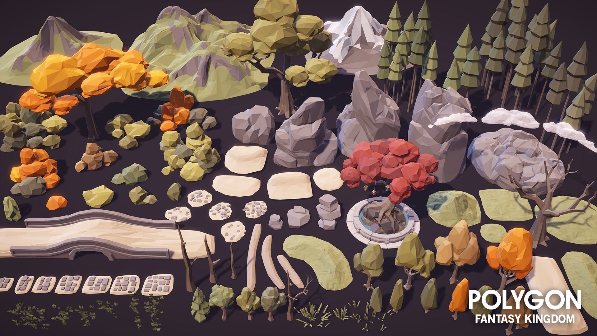 POLYGON - Fantasy Kingdom Low-poly 3D model_32