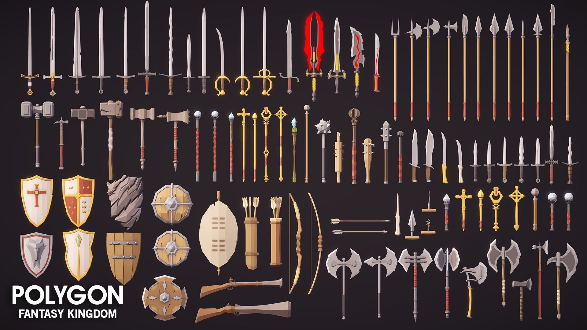 POLYGON - Fantasy Kingdom Low-poly 3D model_39