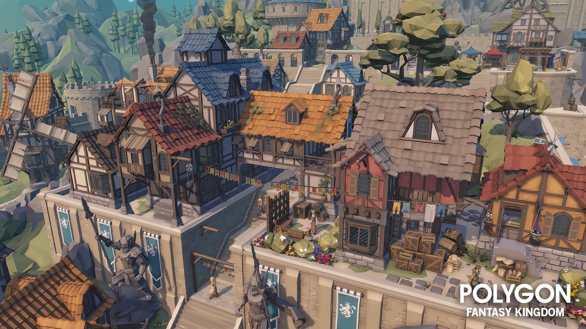 POLYGON - Fantasy Kingdom Low-poly 3D model_5