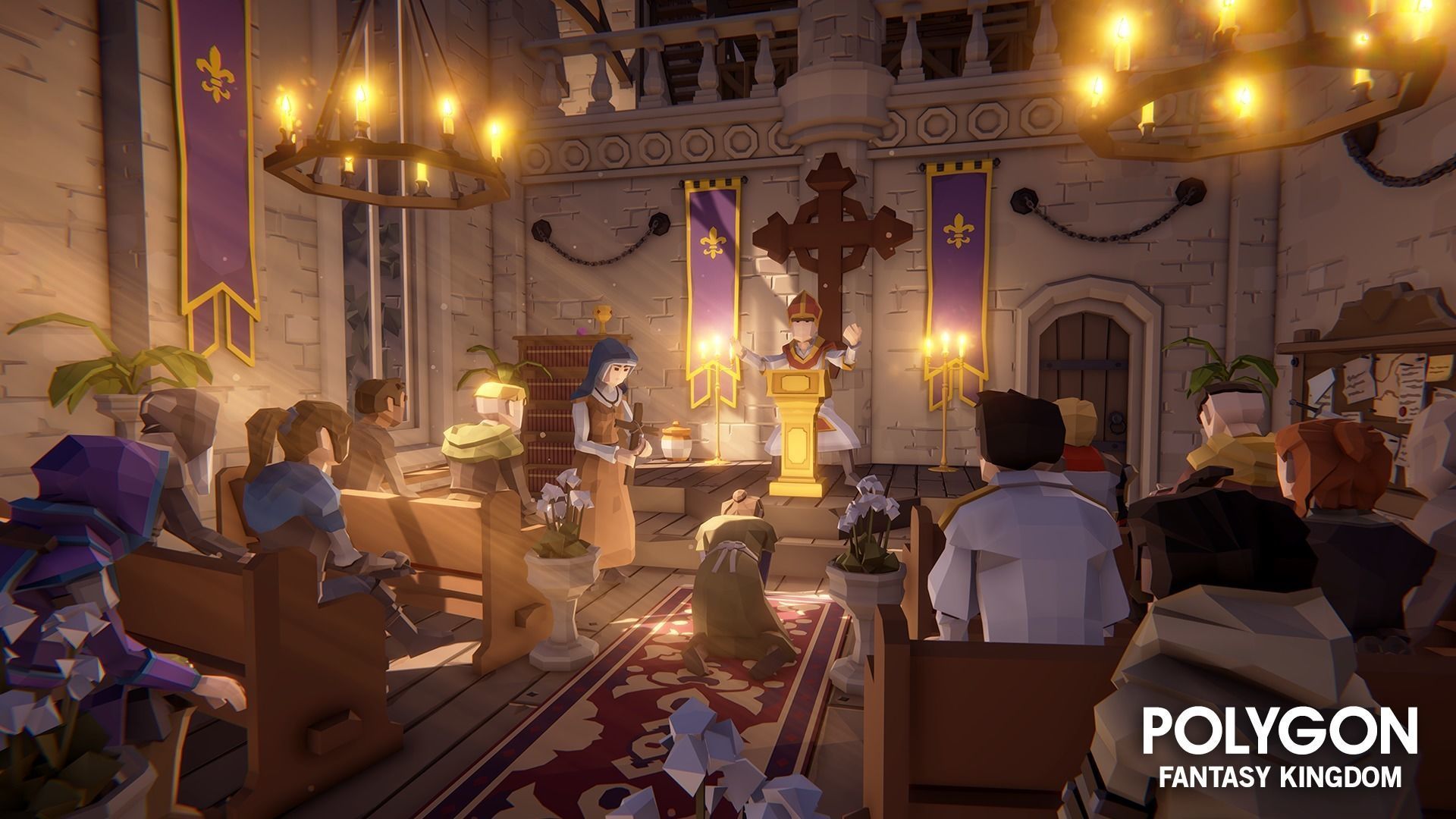 POLYGON - Fantasy Kingdom Low-poly 3D model_7