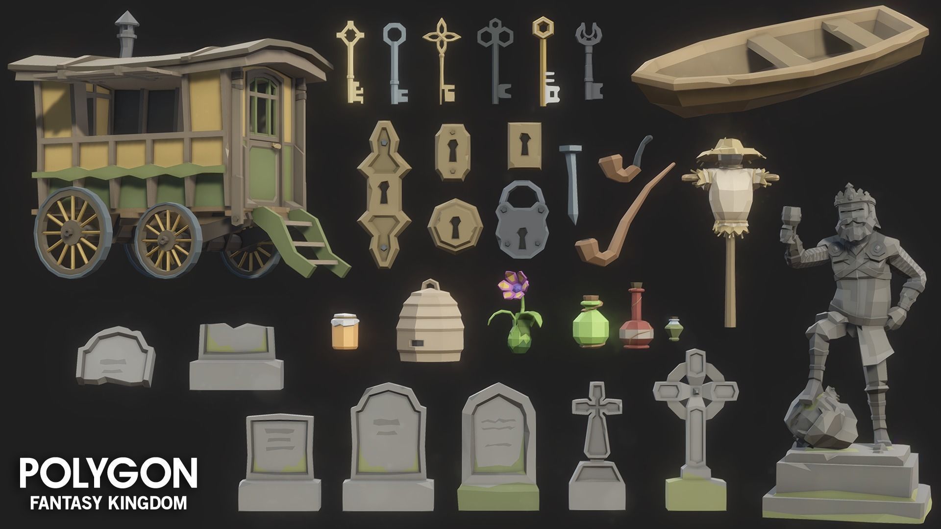 POLYGON - Fantasy Kingdom Low-poly 3D model_43