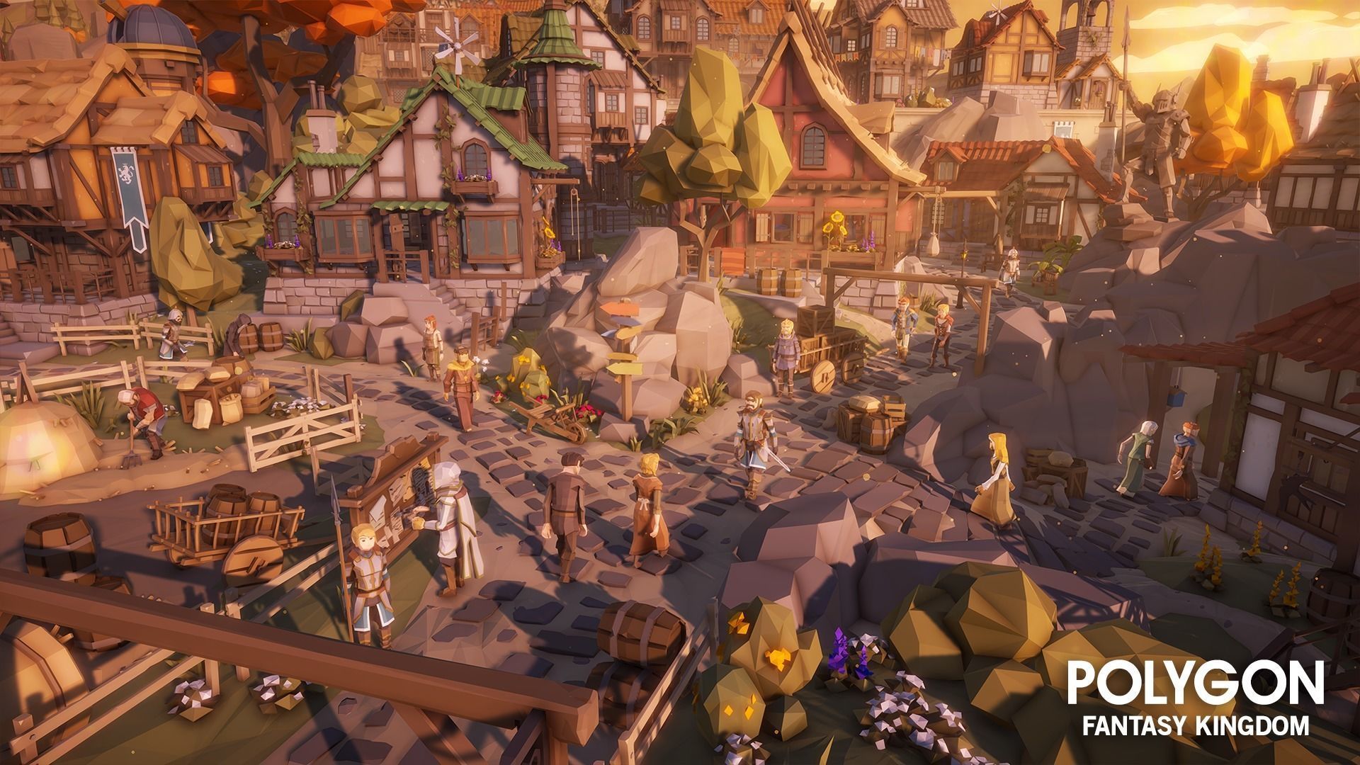 POLYGON - Fantasy Kingdom Low-poly 3D model_12