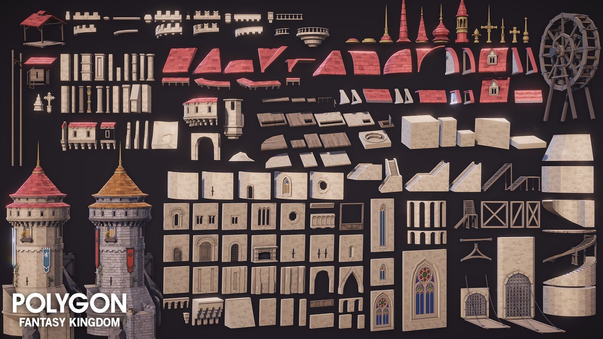 POLYGON - Fantasy Kingdom Low-poly 3D model_31