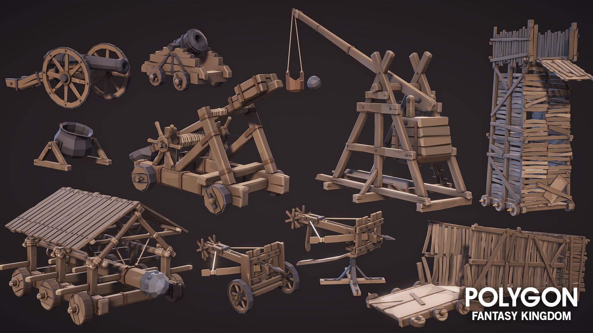 POLYGON - Fantasy Kingdom Low-poly 3D model_28