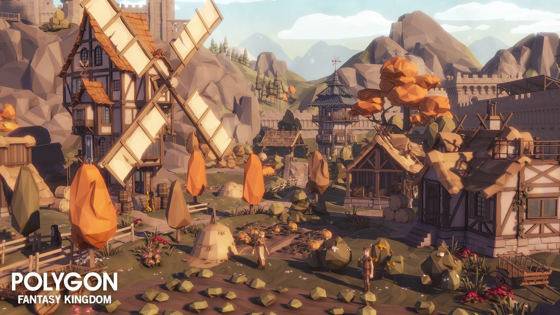 POLYGON - Fantasy Kingdom Low-poly 3D model_6