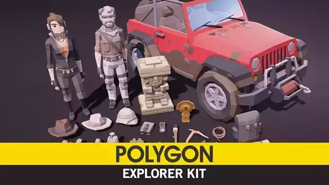 POLYGON - Explorer Low-poly 3D model
