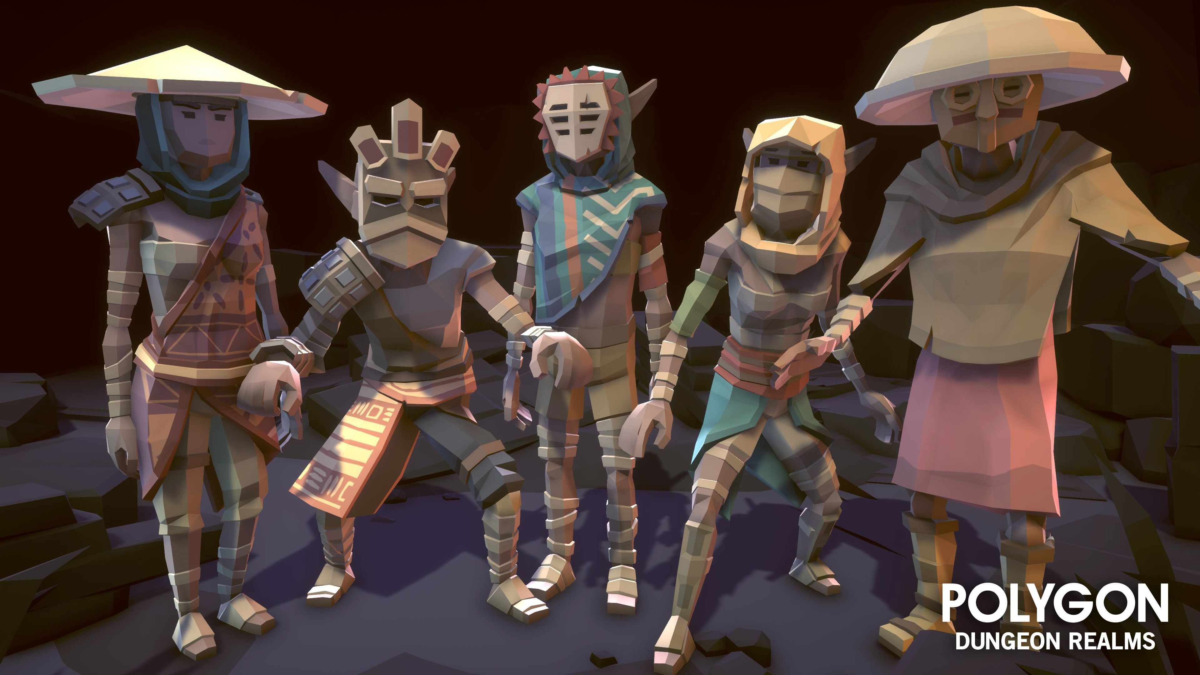 POLYGON Dungeon Realms Low-poly 3D model_17