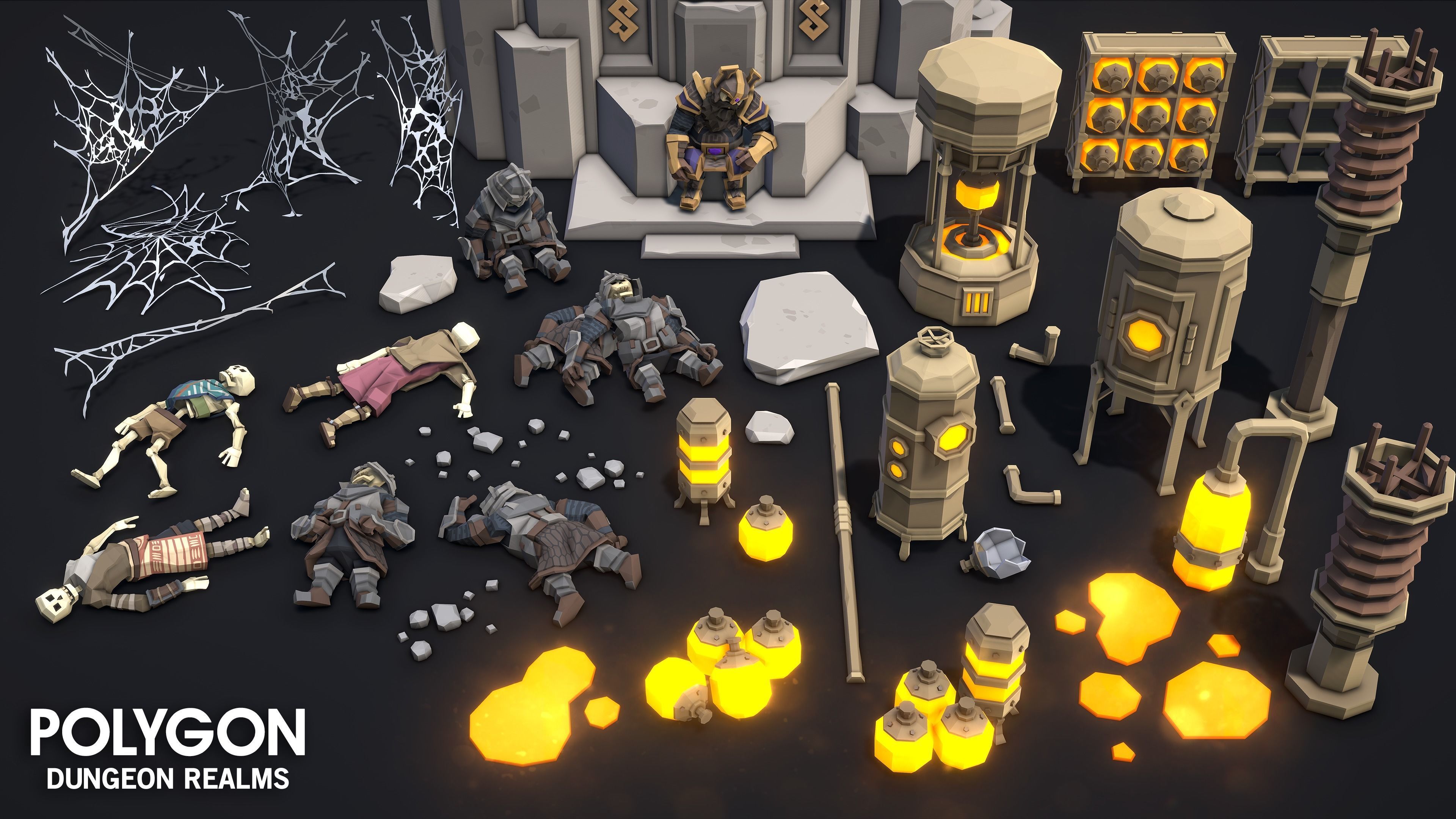 POLYGON Dungeon Realms Low-poly 3D model_26