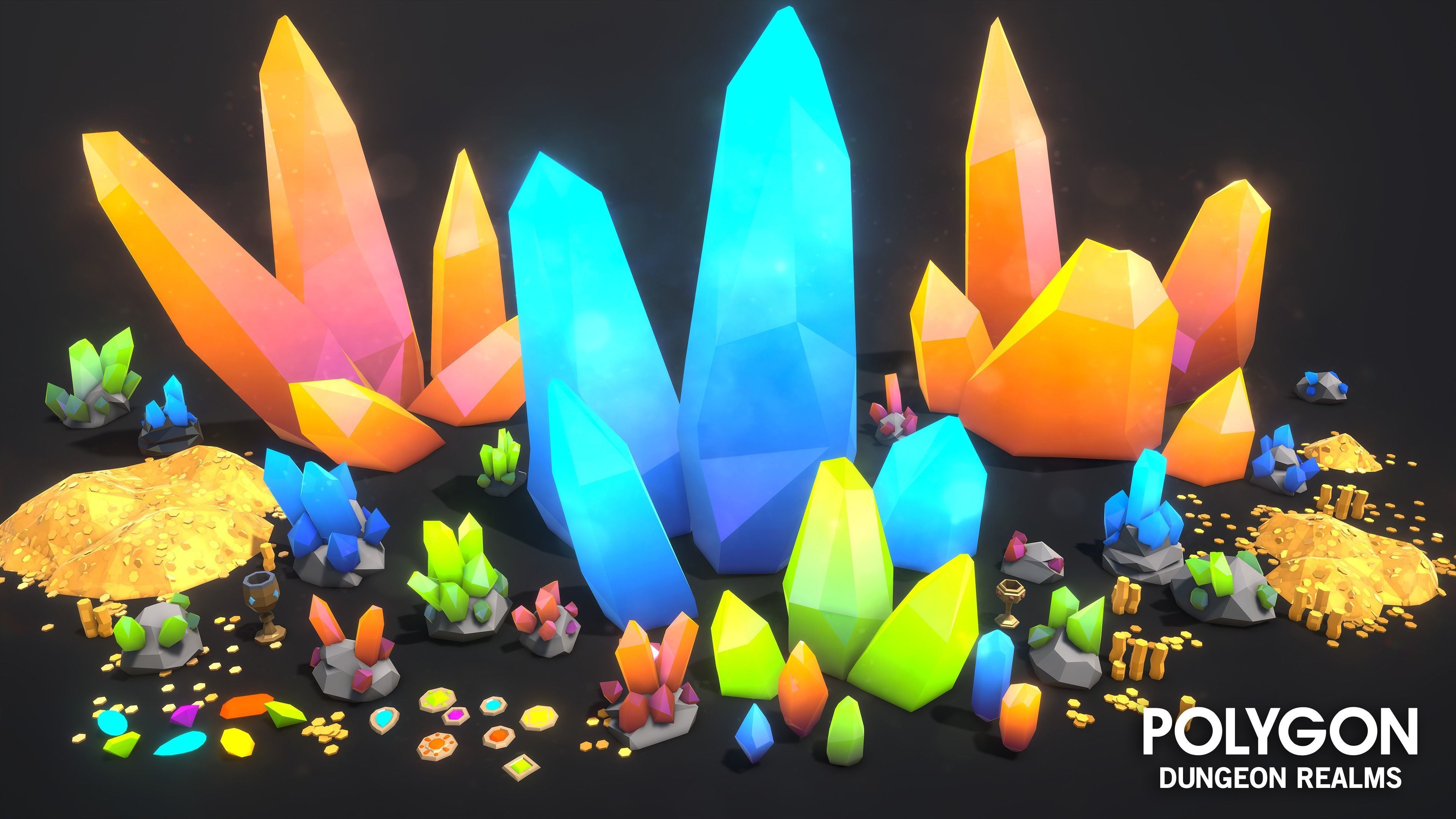 POLYGON Dungeon Realms Low-poly 3D model_21
