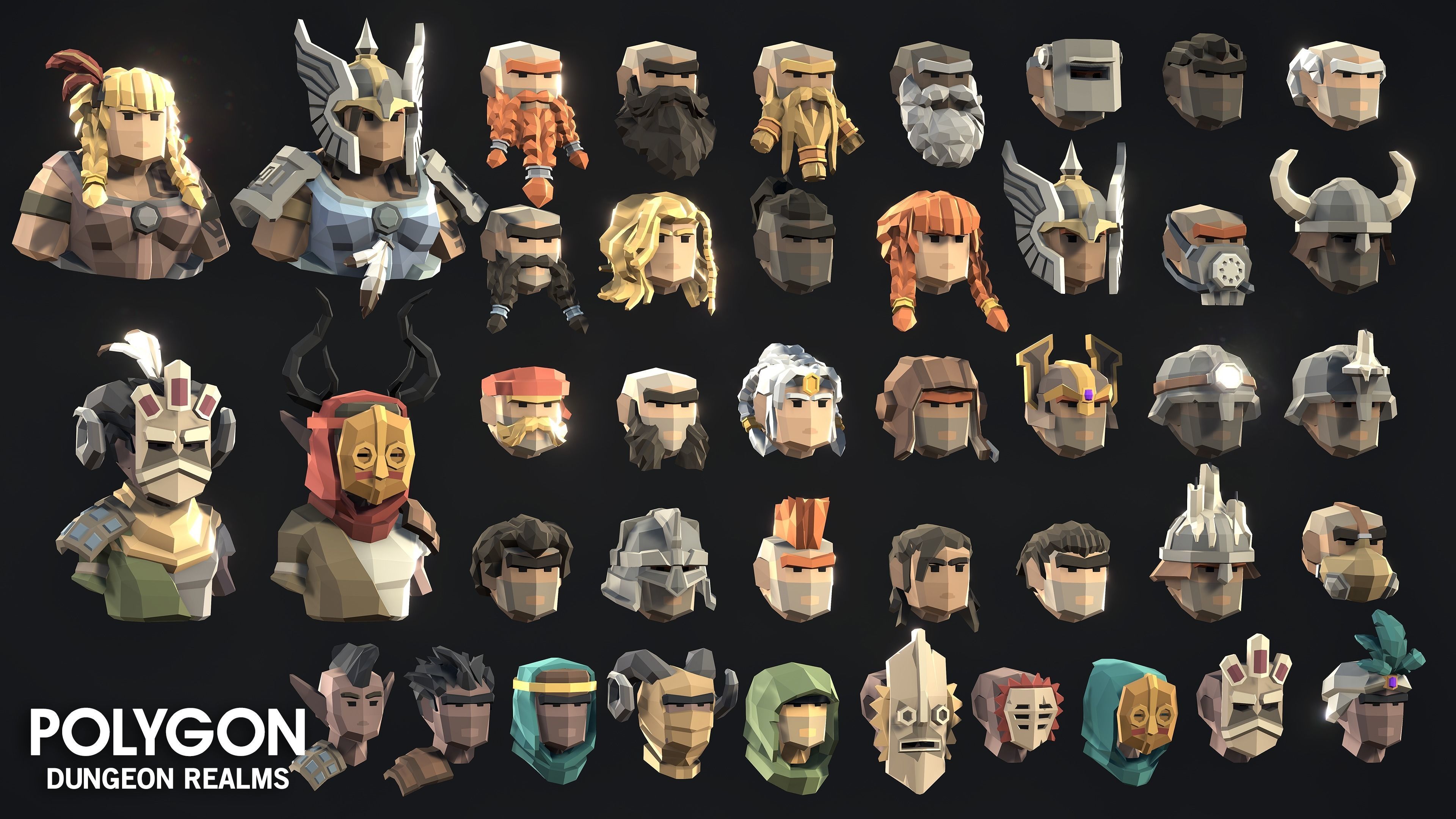 POLYGON Dungeon Realms Low-poly 3D model_25