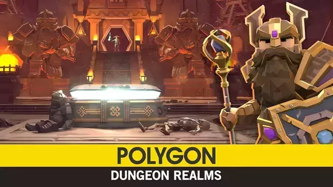 POLYGON Dungeon Realms Low-poly 3D model
