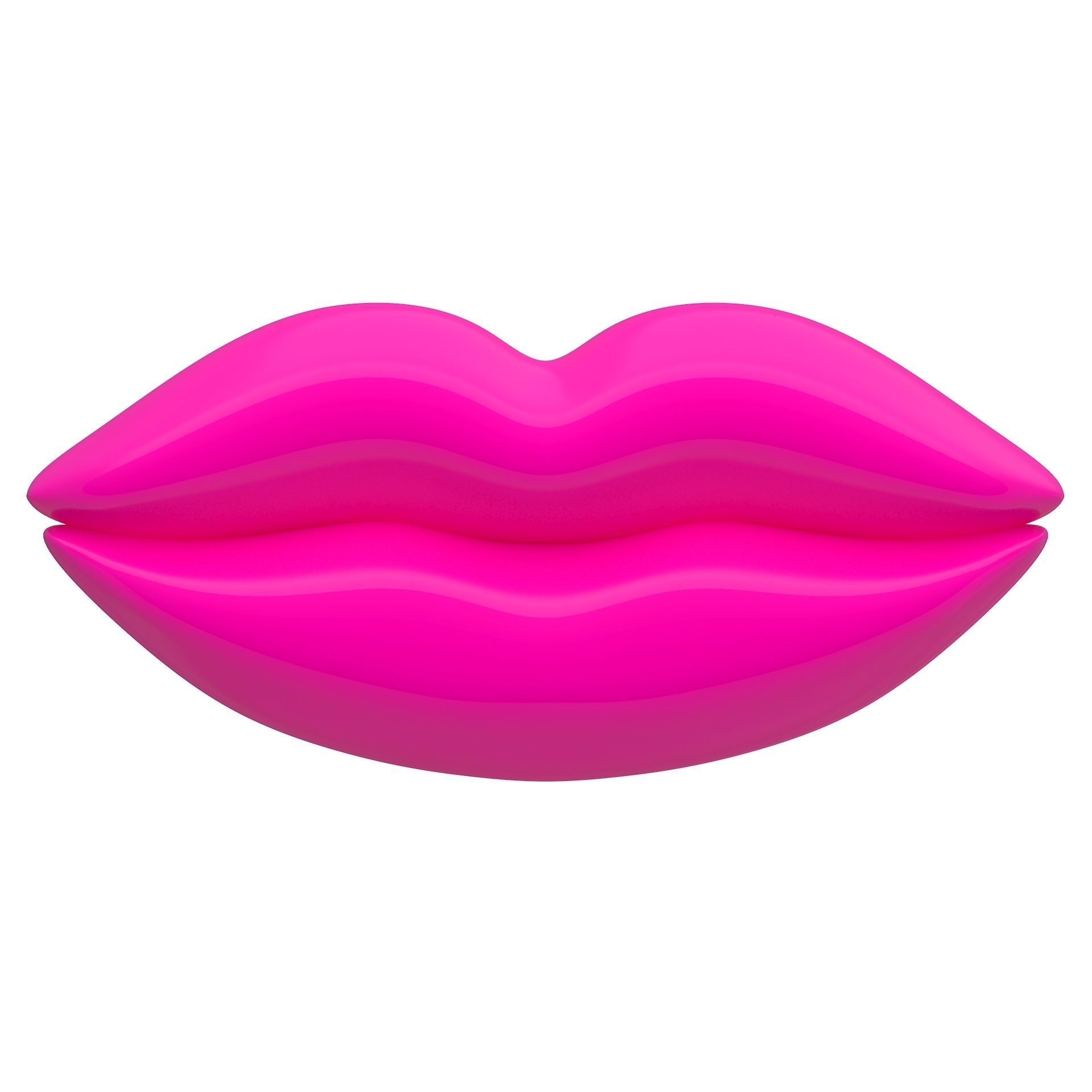 Lips Icon Collection 3D model_9