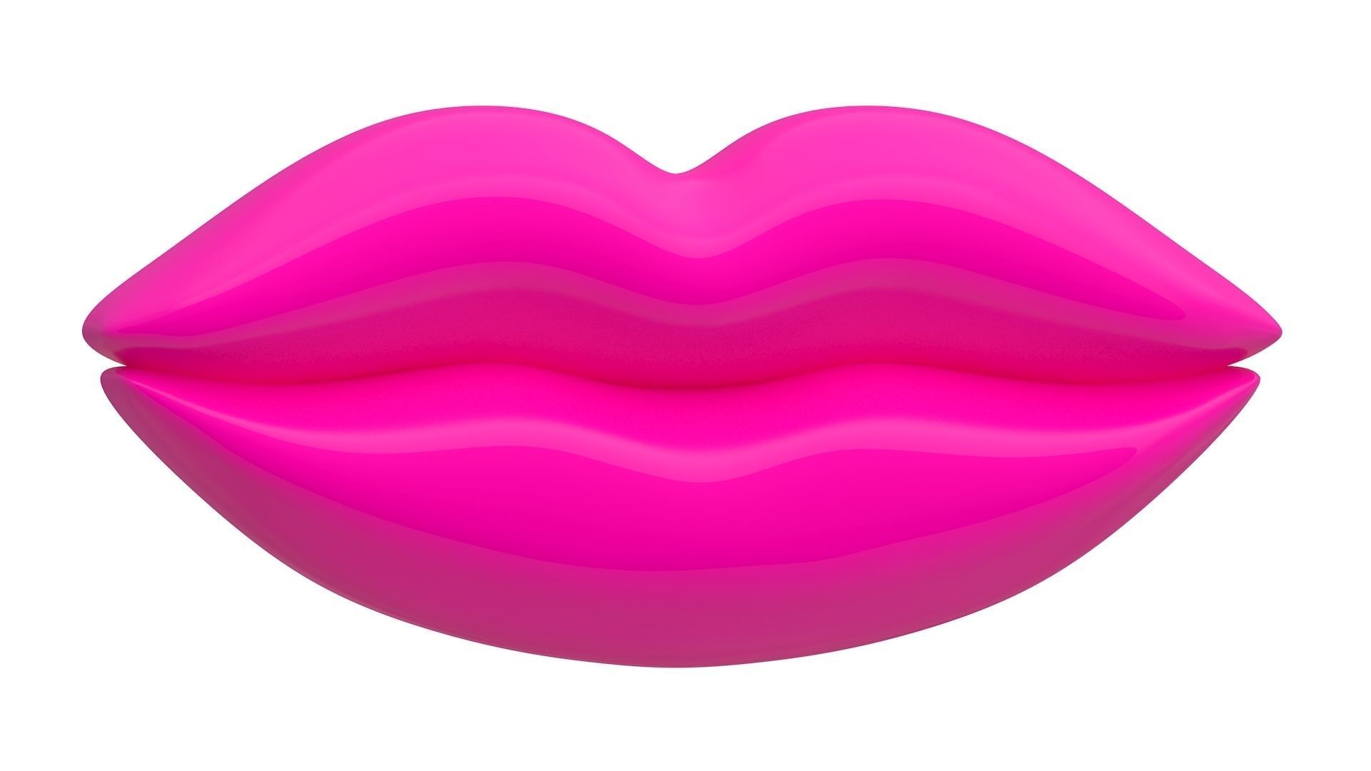 Lips Icon Collection 3D model_5