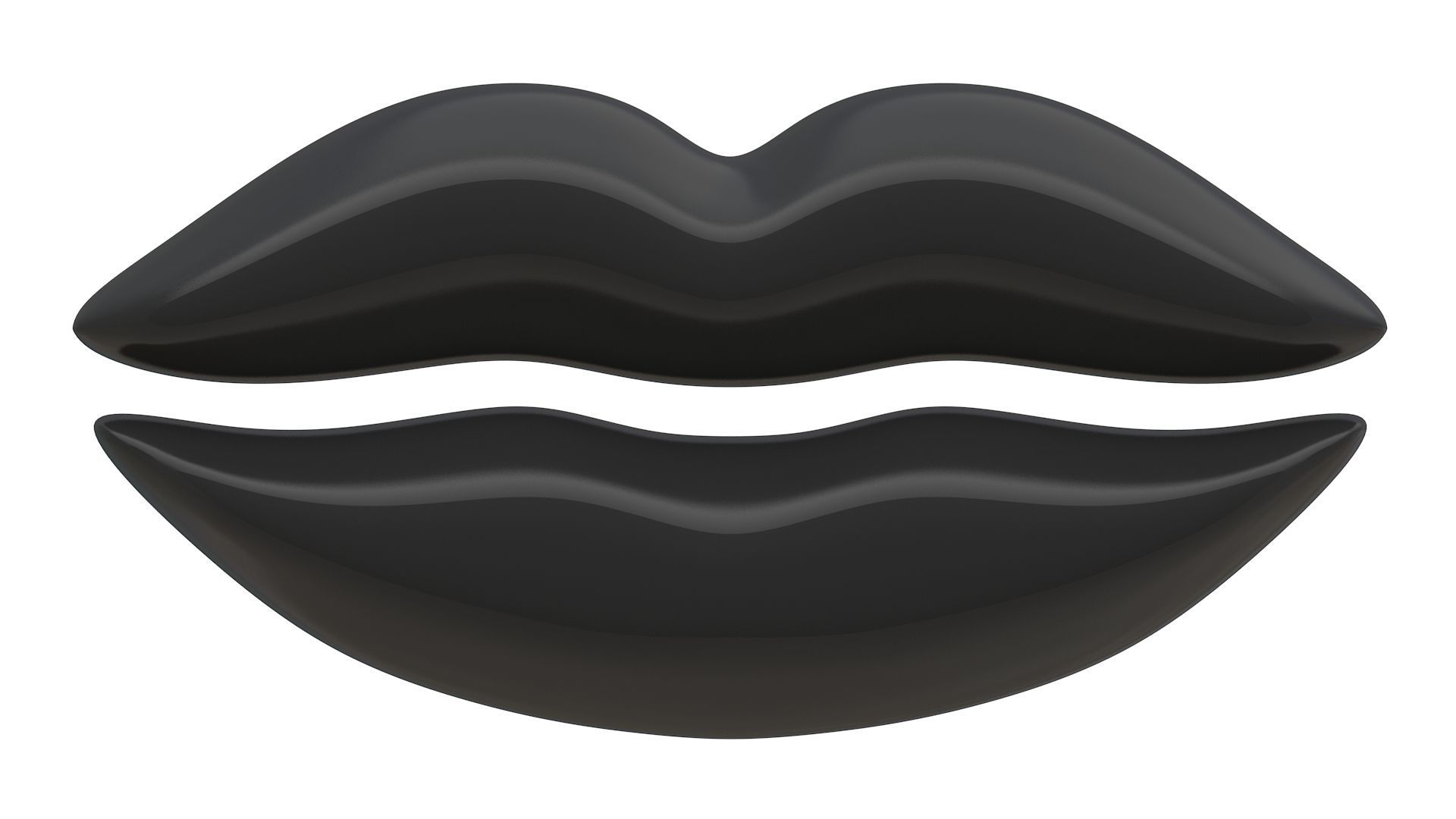 Lips Icon Collection 3D model_20
