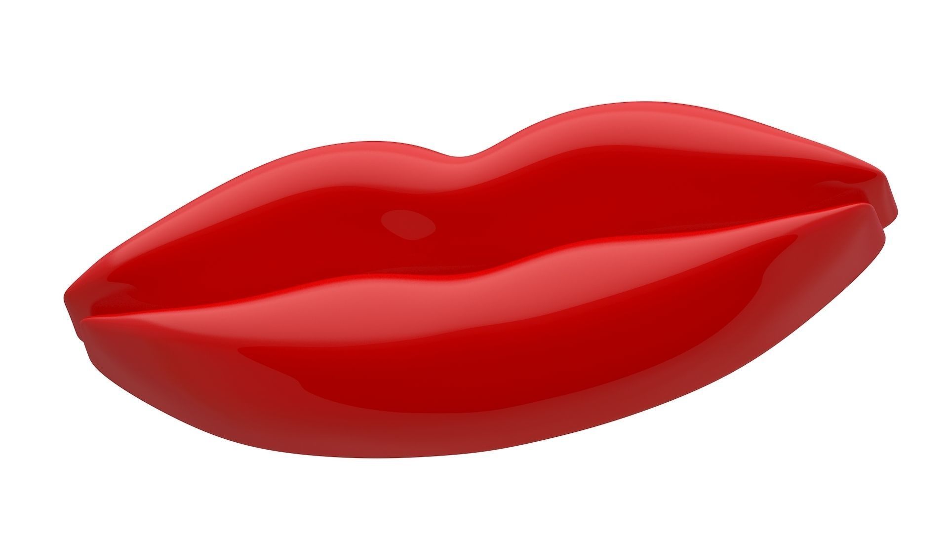 Lips Icon Collection 3D model_4
