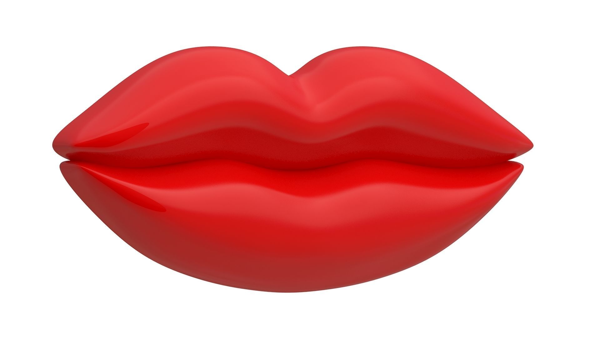 Lips Icon Collection 3D model_3