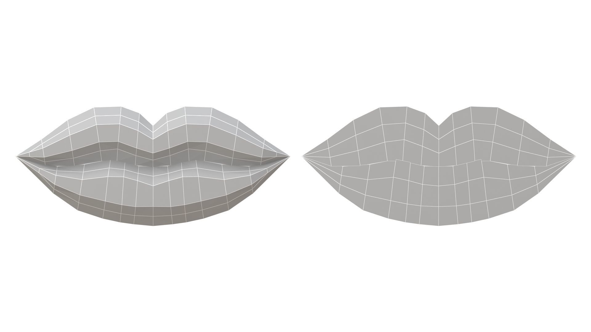 Lips Icon Collection 3D model_27