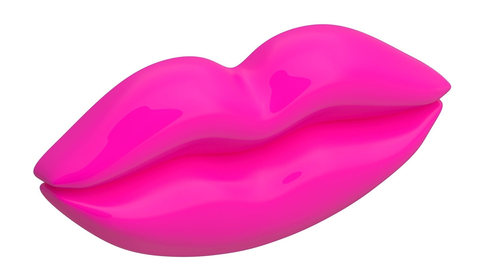 Lips Icon Collection 3D model_12